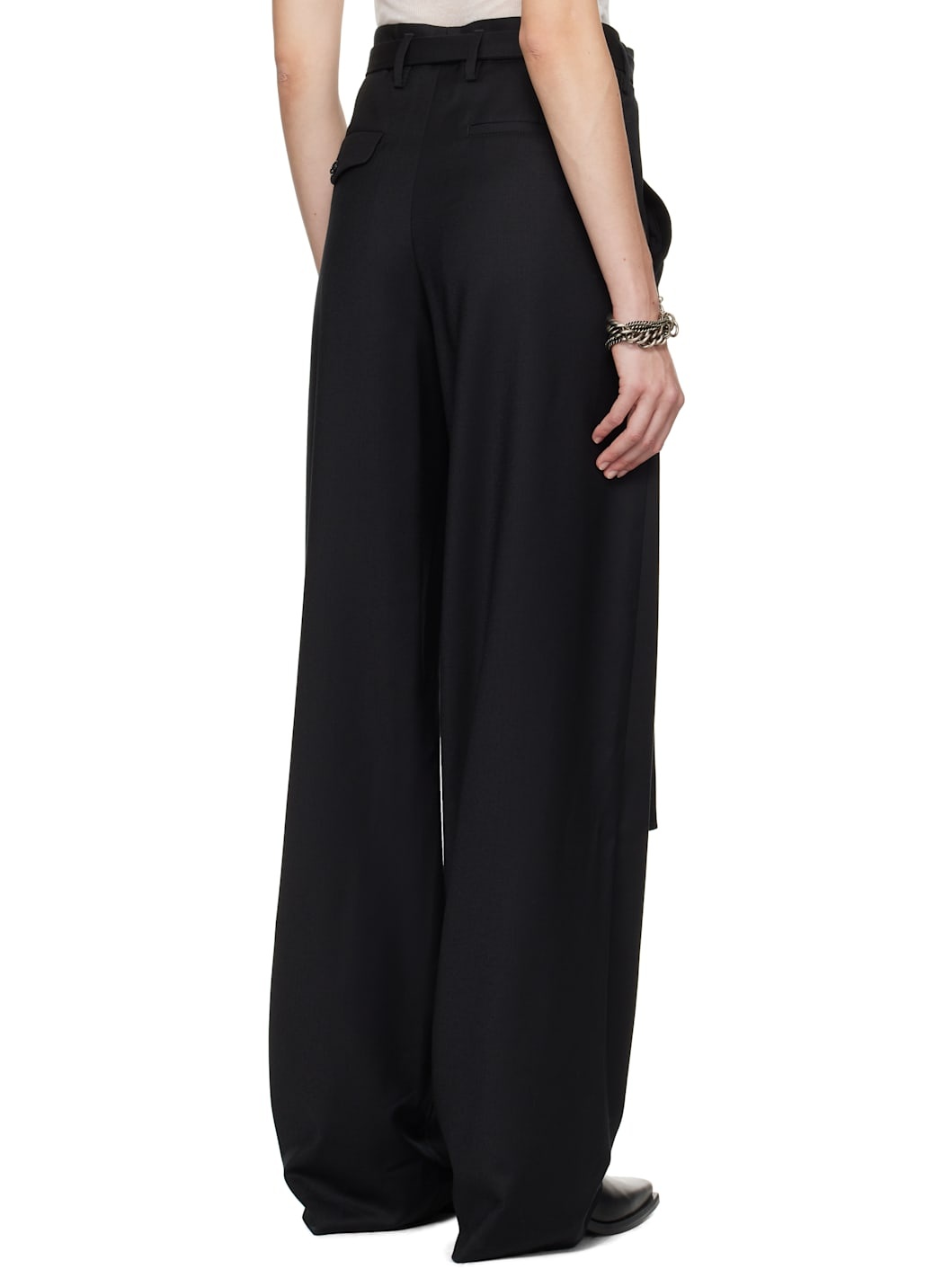 Black Linna High-Comfort Trousers - 3