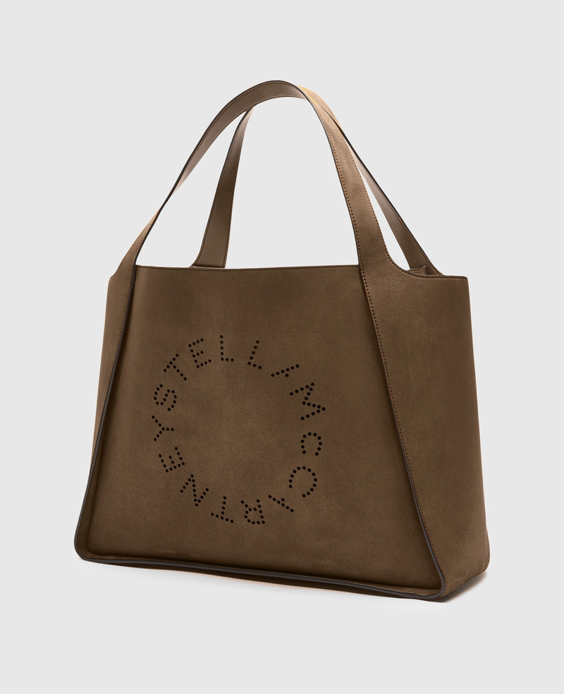 Stella McCartney Logo Large Suede Tote Bag outlook