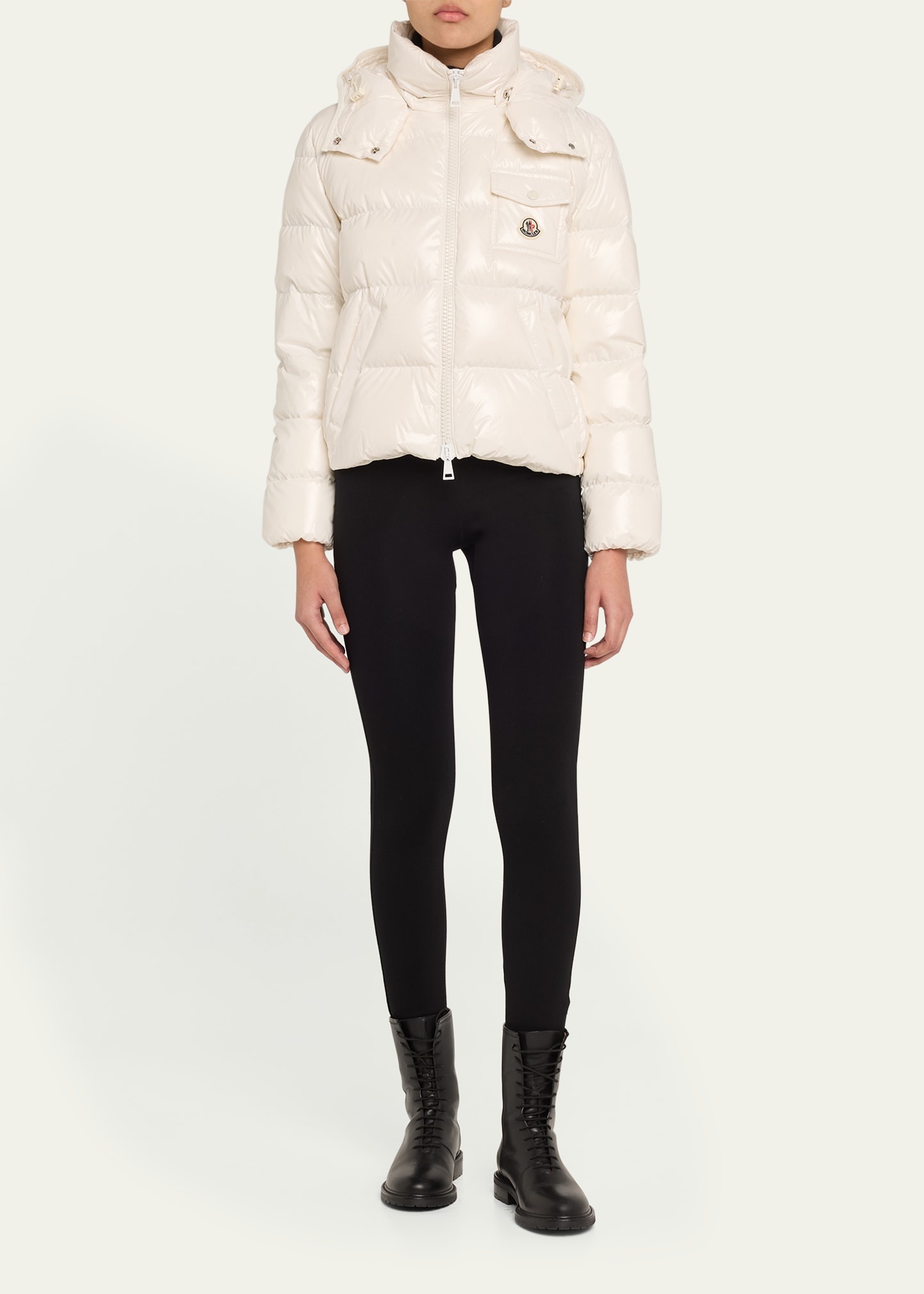Andro Shiny Down Jacket with Removable Hood - 2