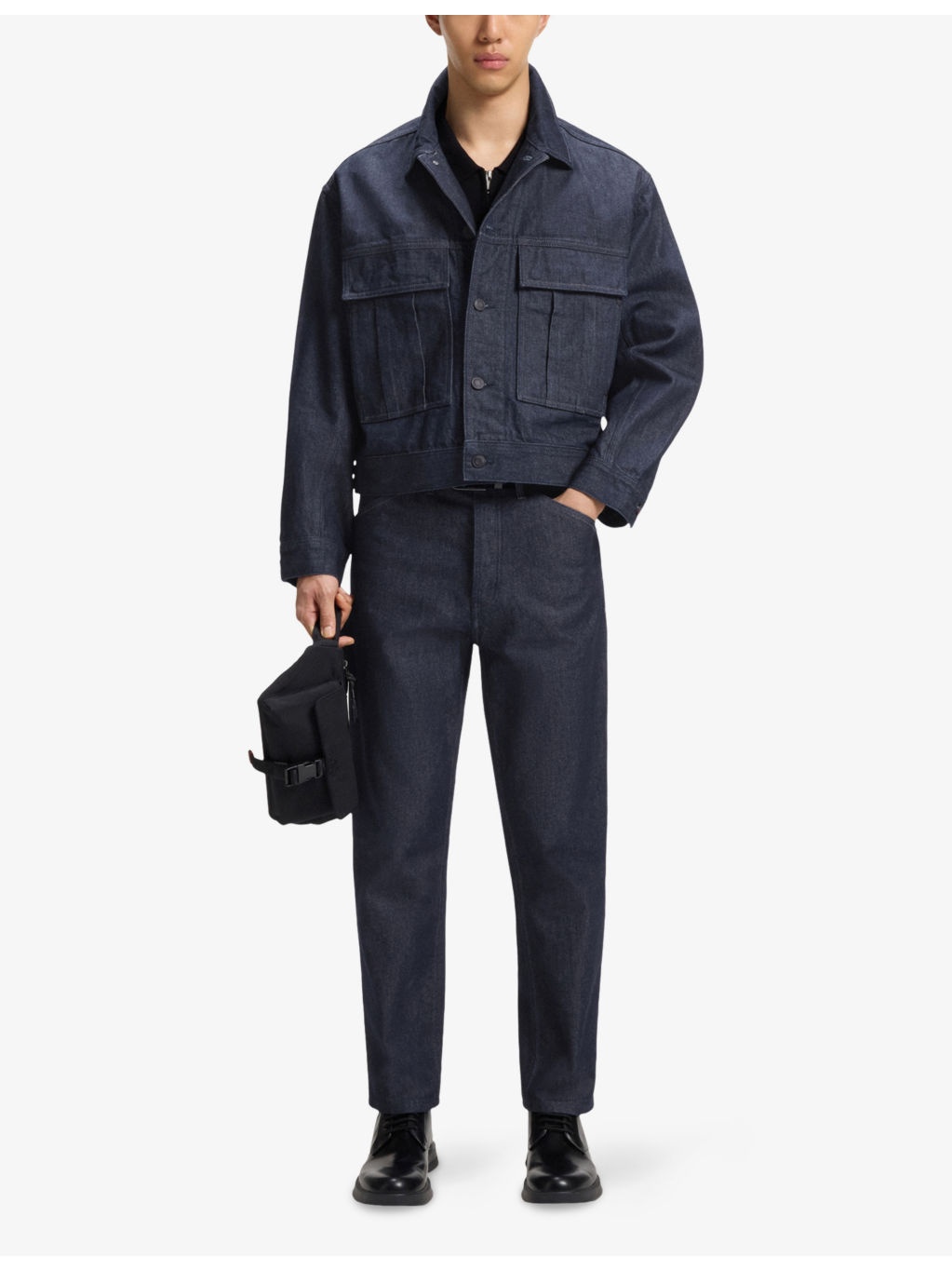 Regular-Fit Tapered-Leg Denim Jeans - 2