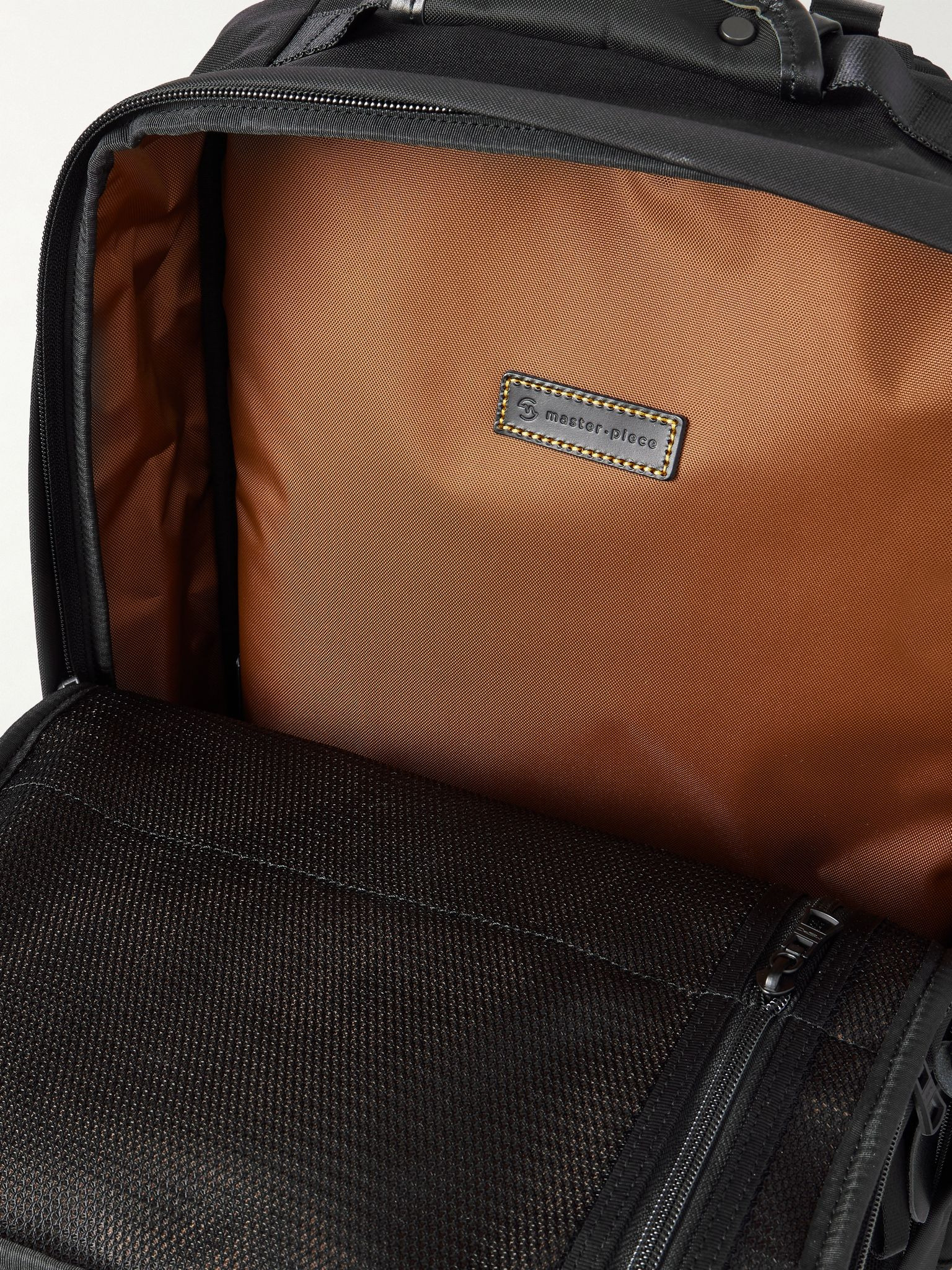 Potential 2-Way Leather and Webbing-Trimmed CORDURA® MasterTeX Backpack Black - 5