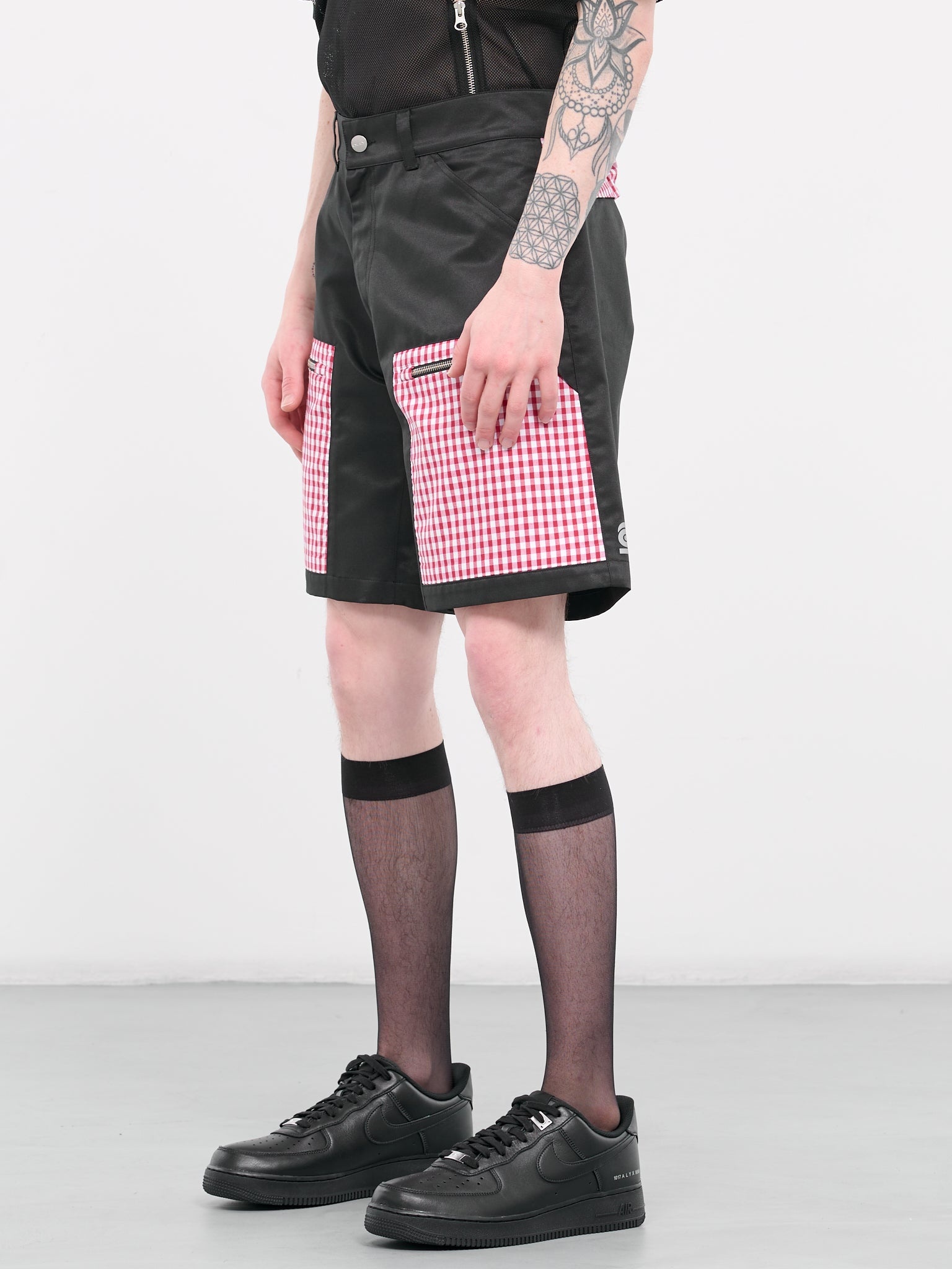Gingham Utility Shorts - 2