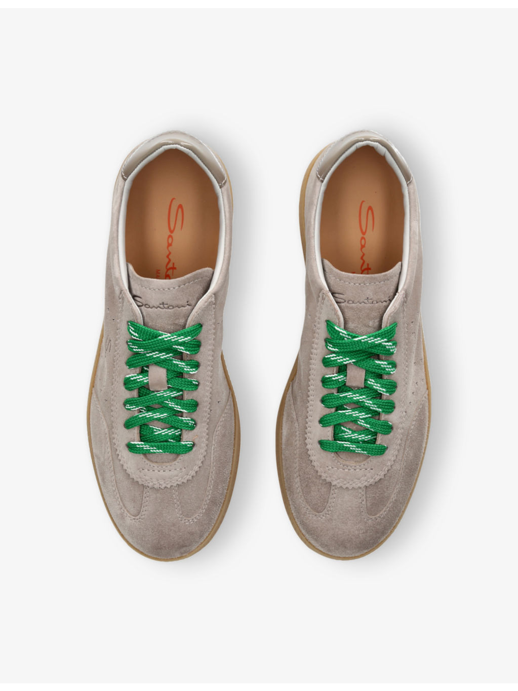 Oly Pulse Logo-Embossed Suede Low-Top Trainers - 2