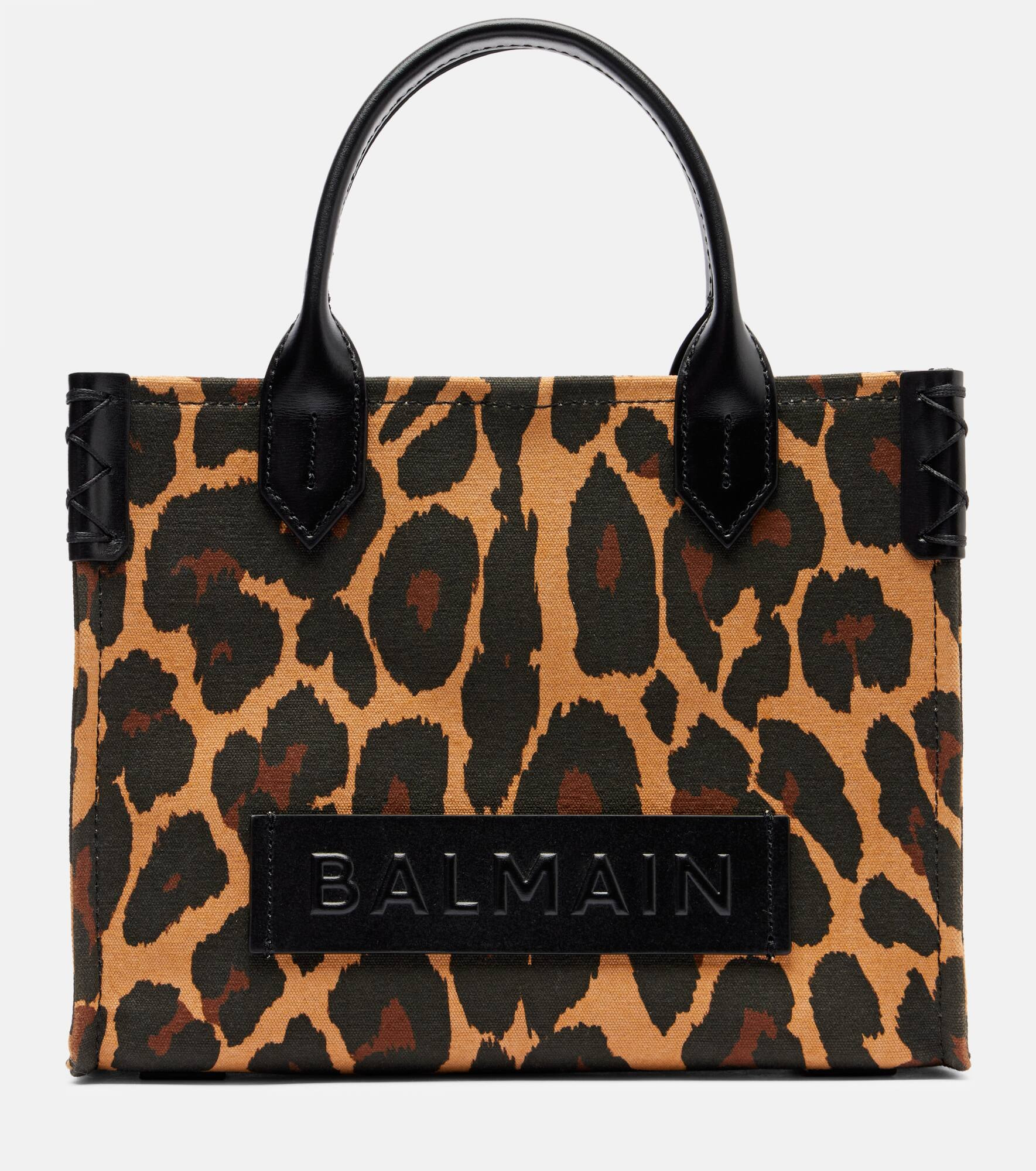B-Army Small leopard-print tote bag - 1