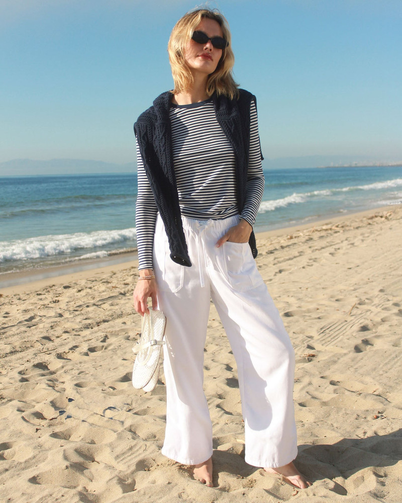 Splendid Striped Bamboo Blend Long Sleeve Tee outlook