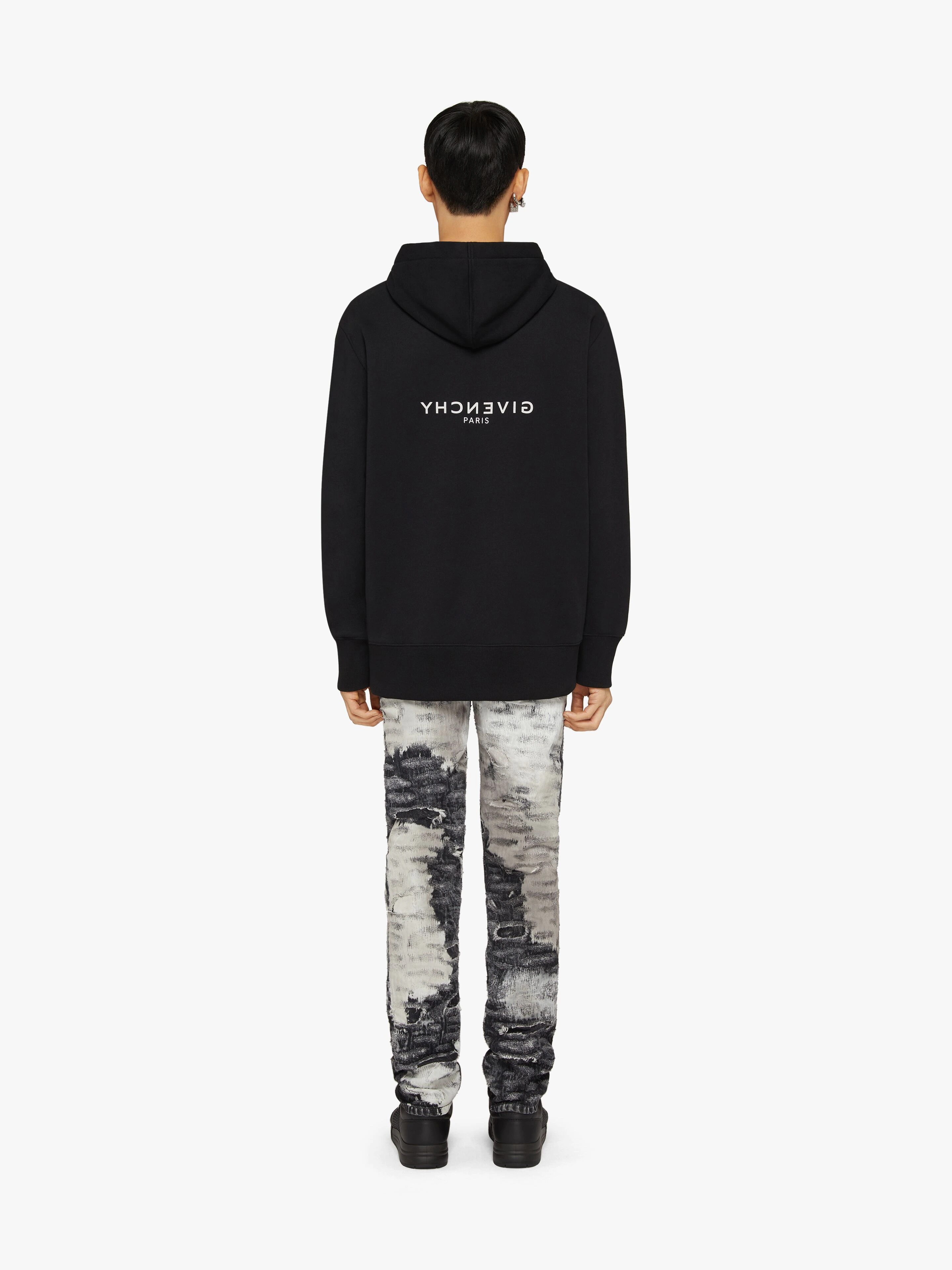 GIVENCHY REVERSE HOODIE IN FLEECE - 4