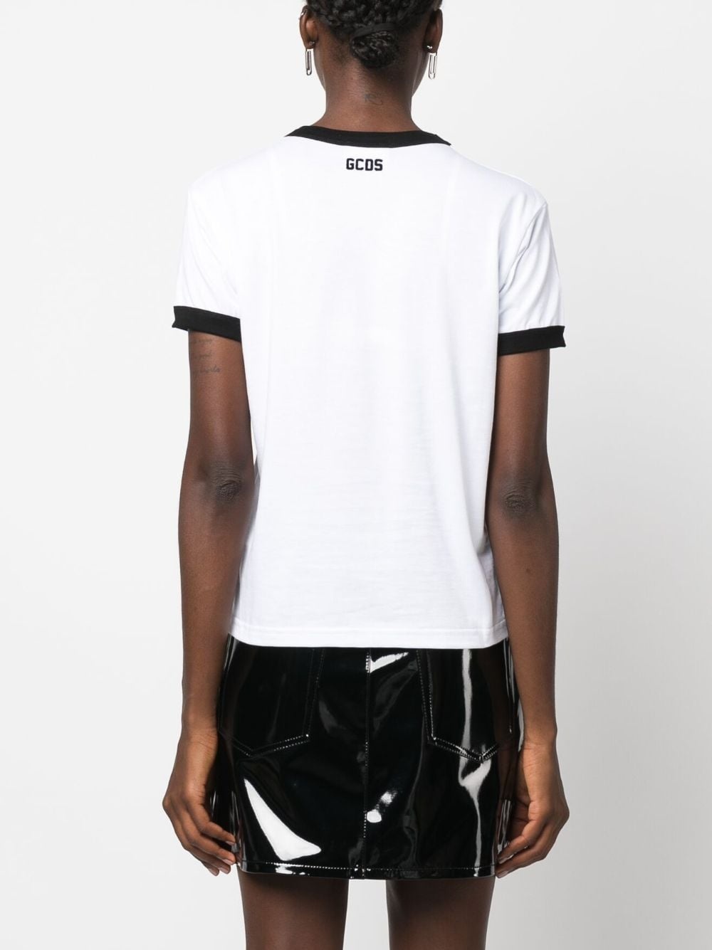 logo-print cotton T-shirt - 4