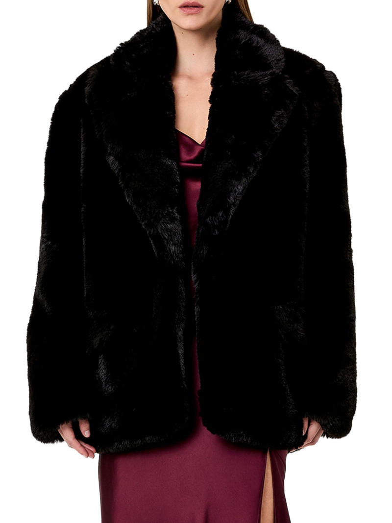 Women's Desiree Faux-Fur Jacket - Black 3