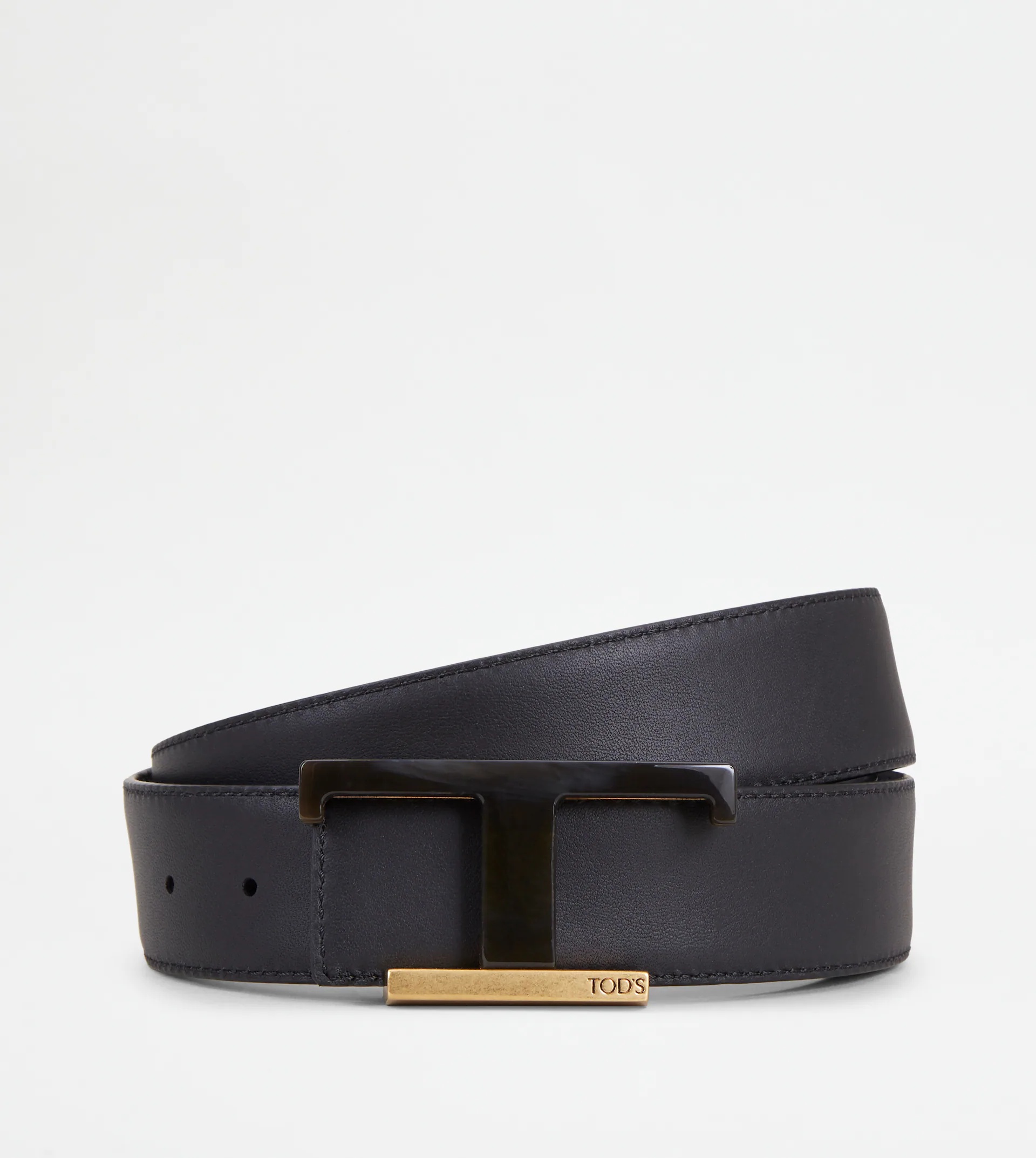 REVERSIBLE BELT IN LEATHER - BLACK - 3