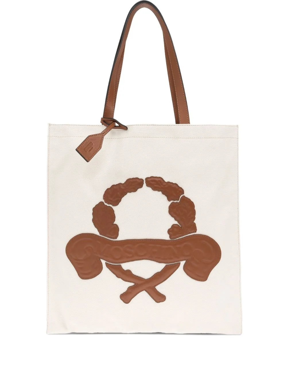 logo-debossed shoulder bag - 1