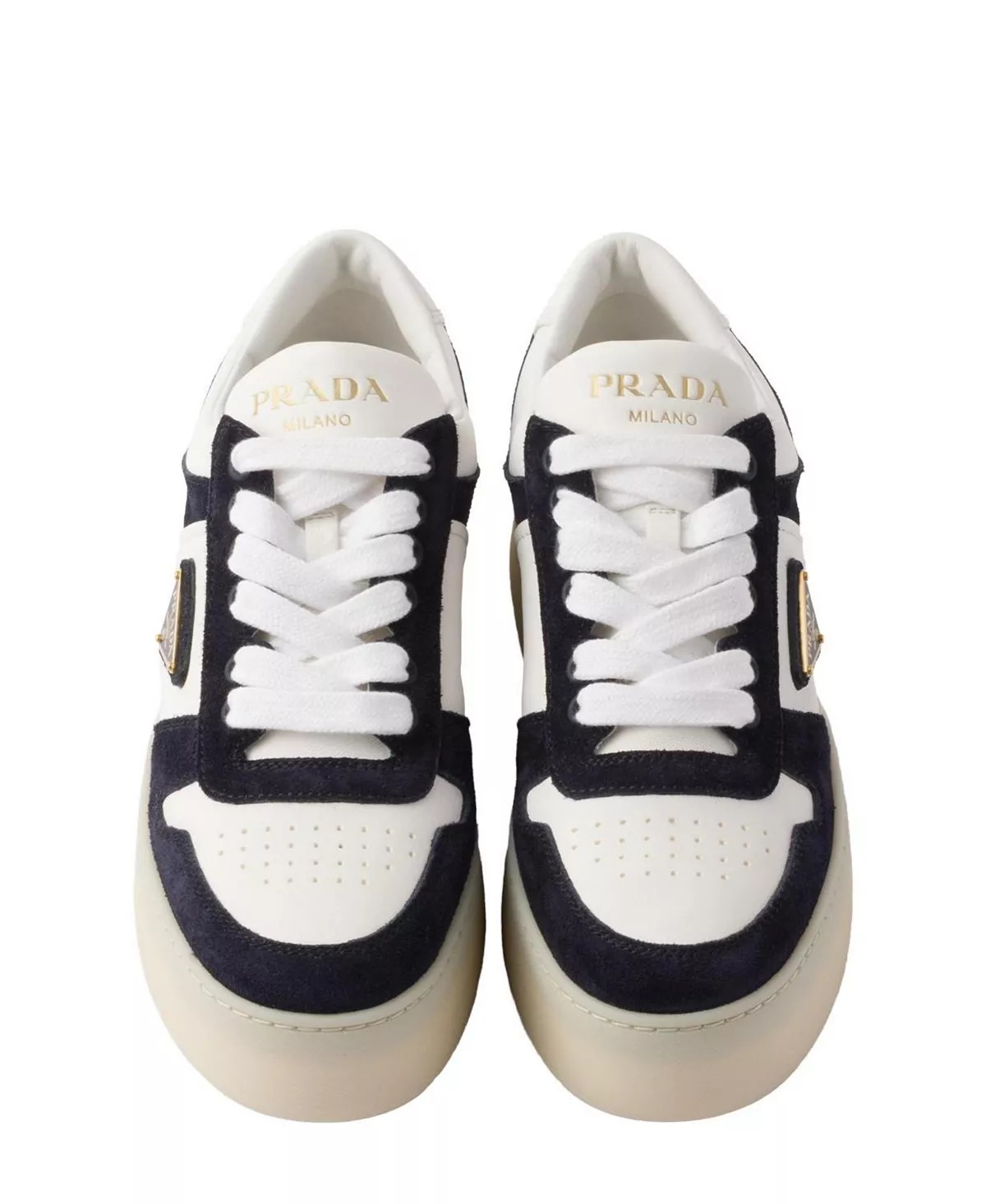 Women's Downtown Bold Nappa Leather and Suede Sneakers - 3
