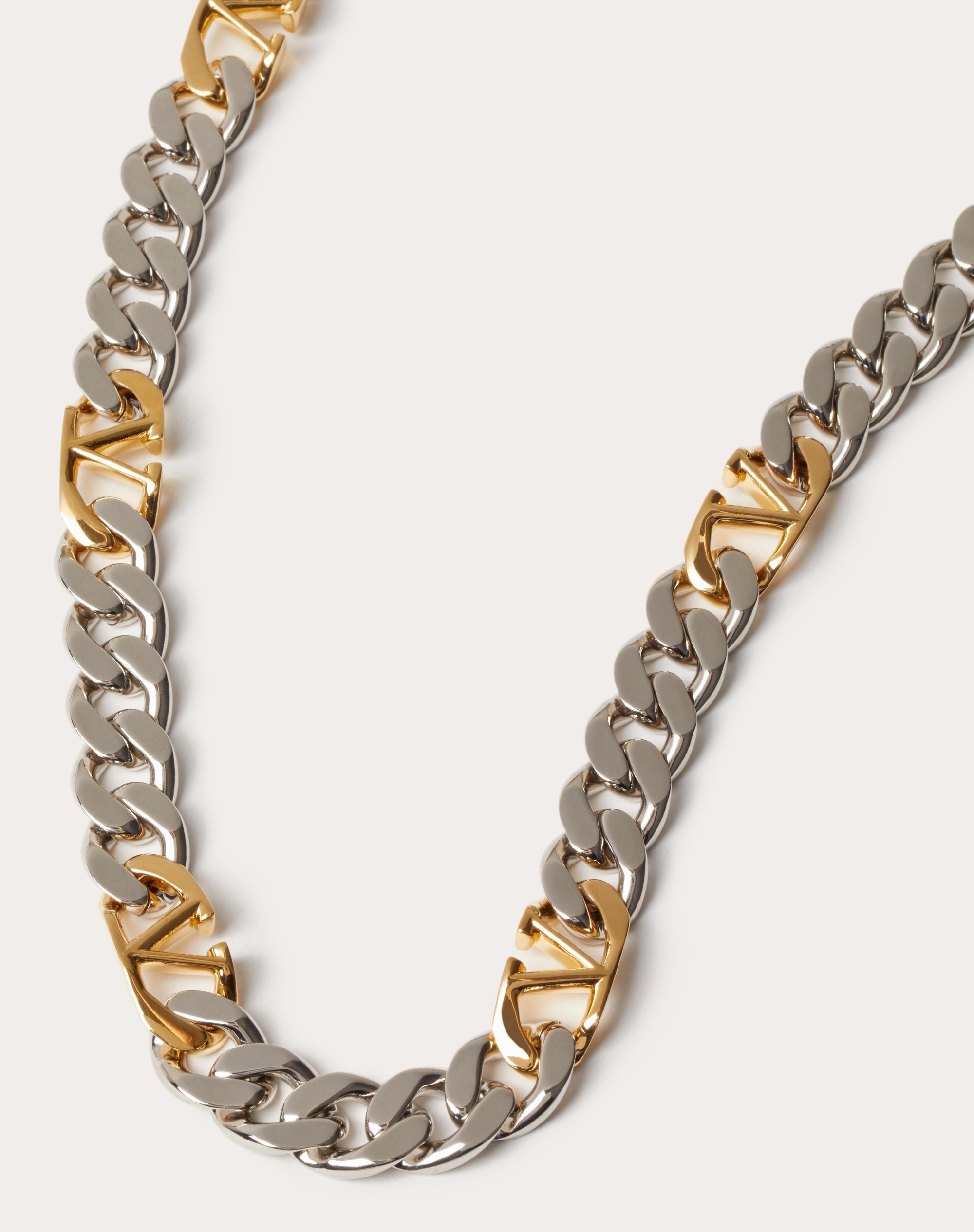 VLOGO CHAIN METAL NECKLACE - 3