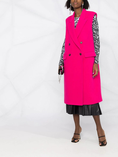 MSGM double-breasted sleeveless coat outlook