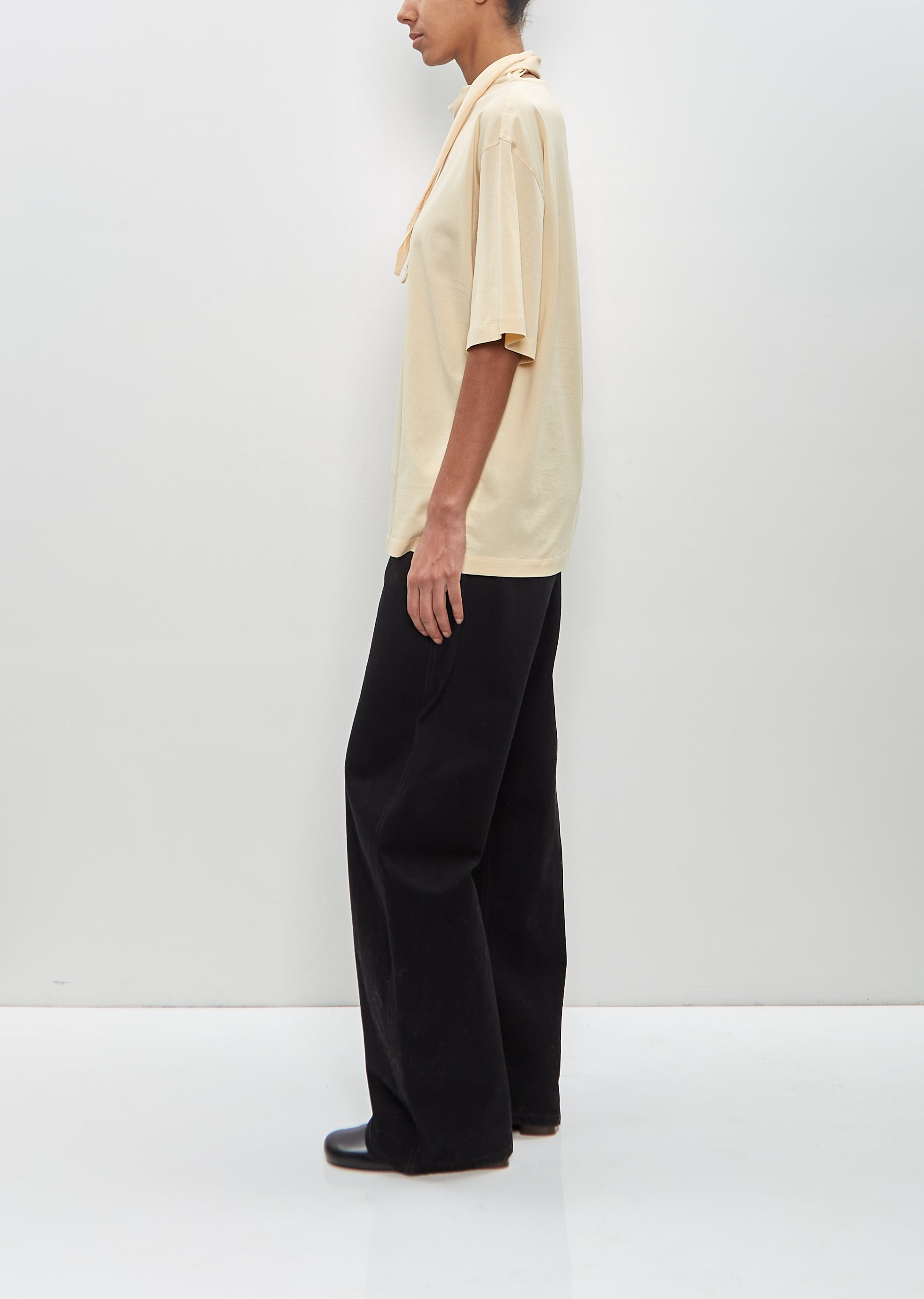 Cotton Foulard T-Shirt — Ice Apricot - 2