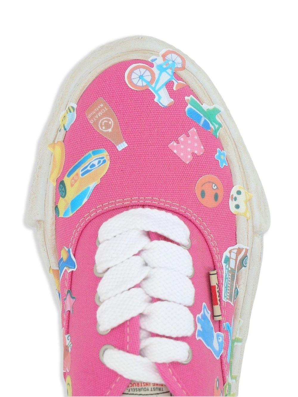 Baker sticker-print sneakers - 4
