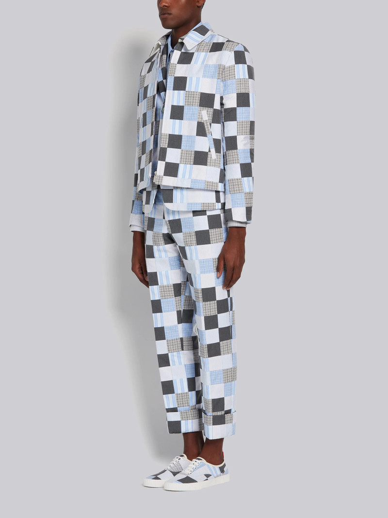 Medium Grey Cotton Canvas Patchwork Heritage Sneaker 6