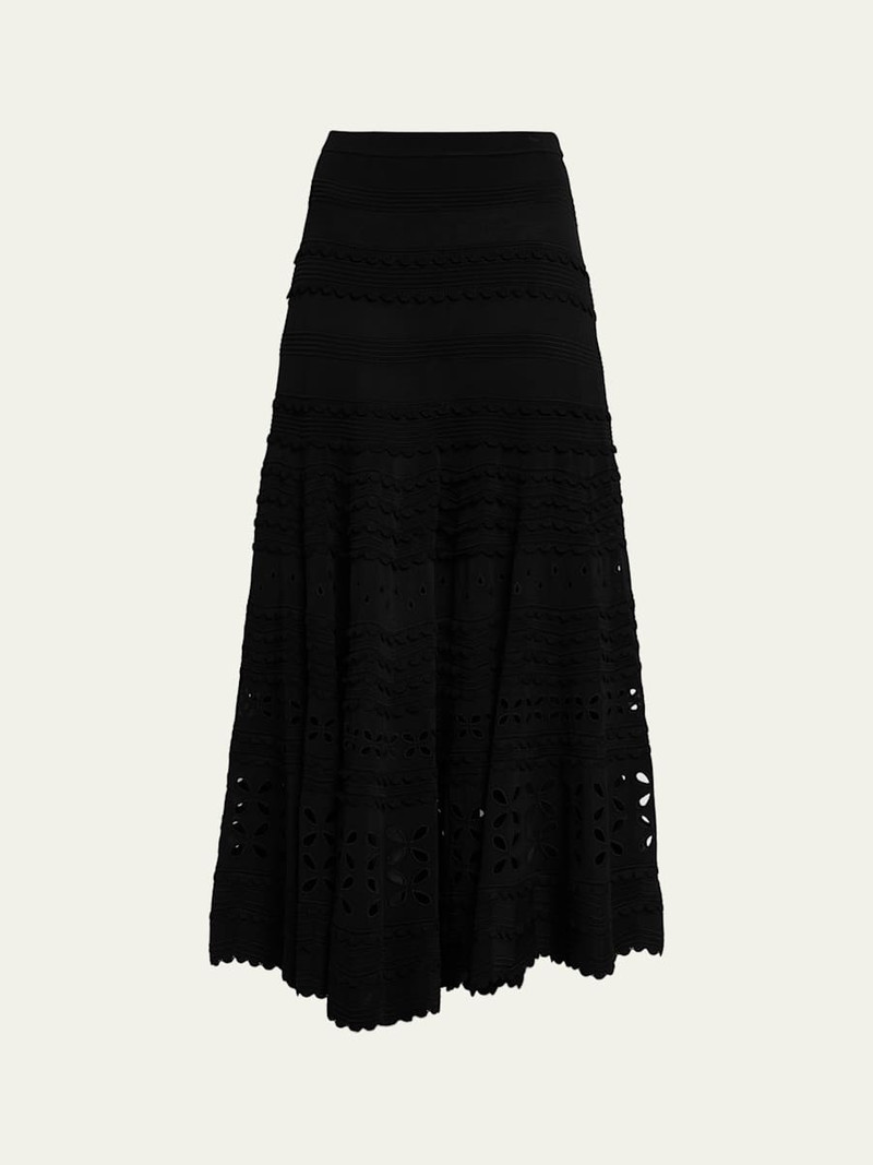 Annisa Eyelet Knit Maxi Skirt 1