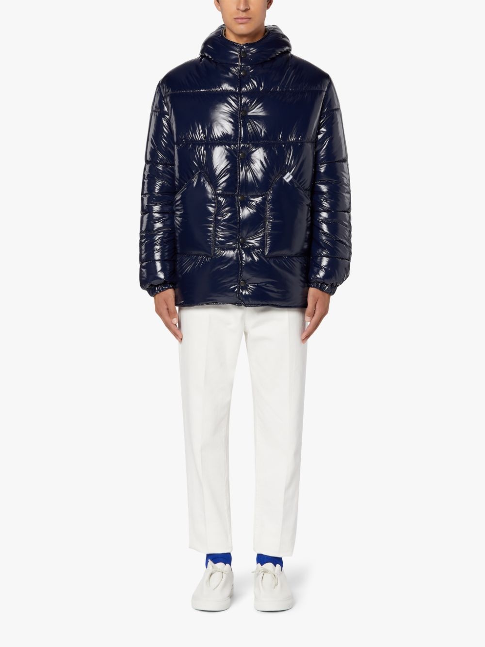 OSAKA NAVY NYLON PUFFER JACKET | GQF-306 - 2