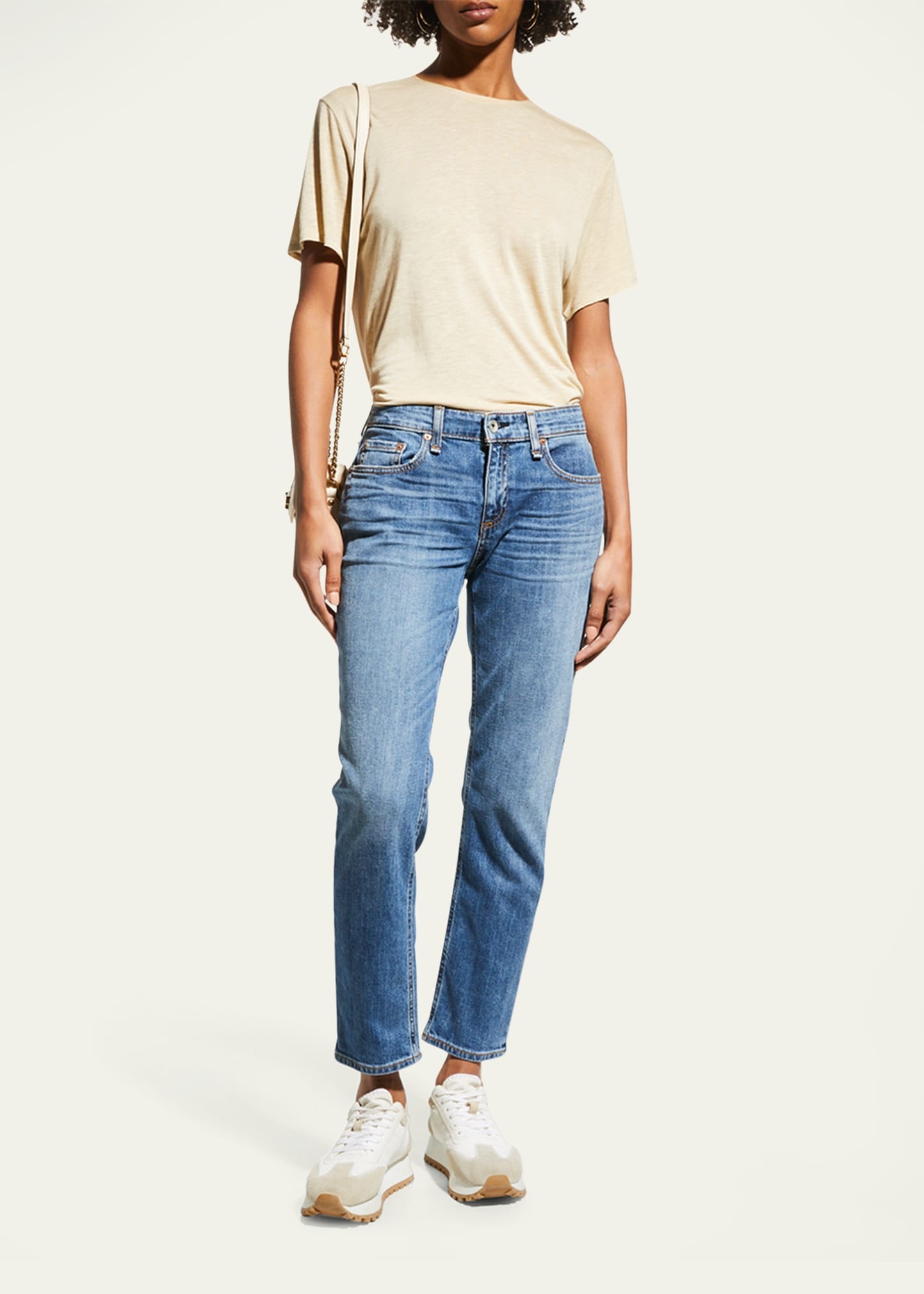 Dre Low-Rise Slim Boyfriend Ankle Jeans - 2