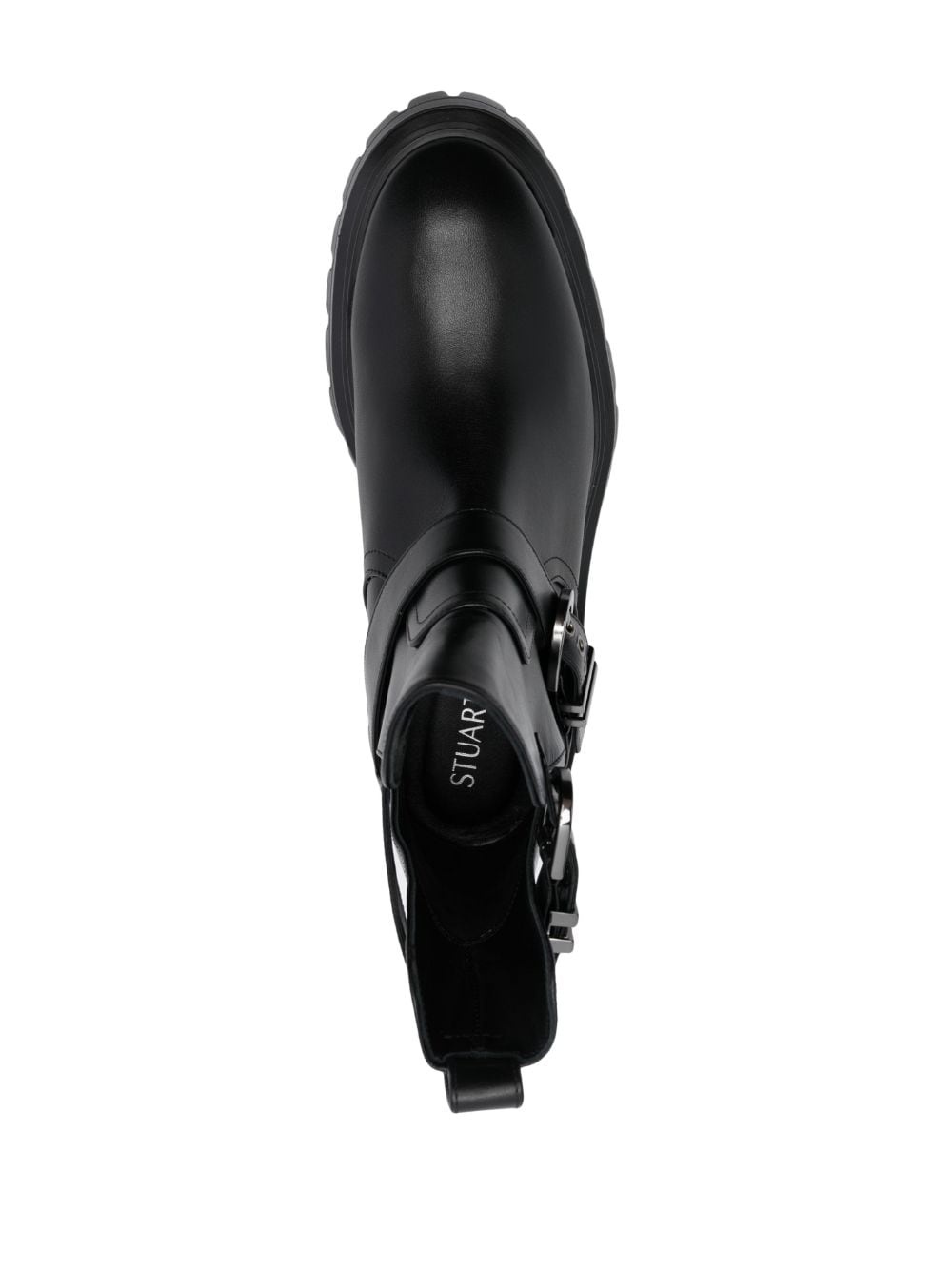buckle-fastening leather ankle boots - 4