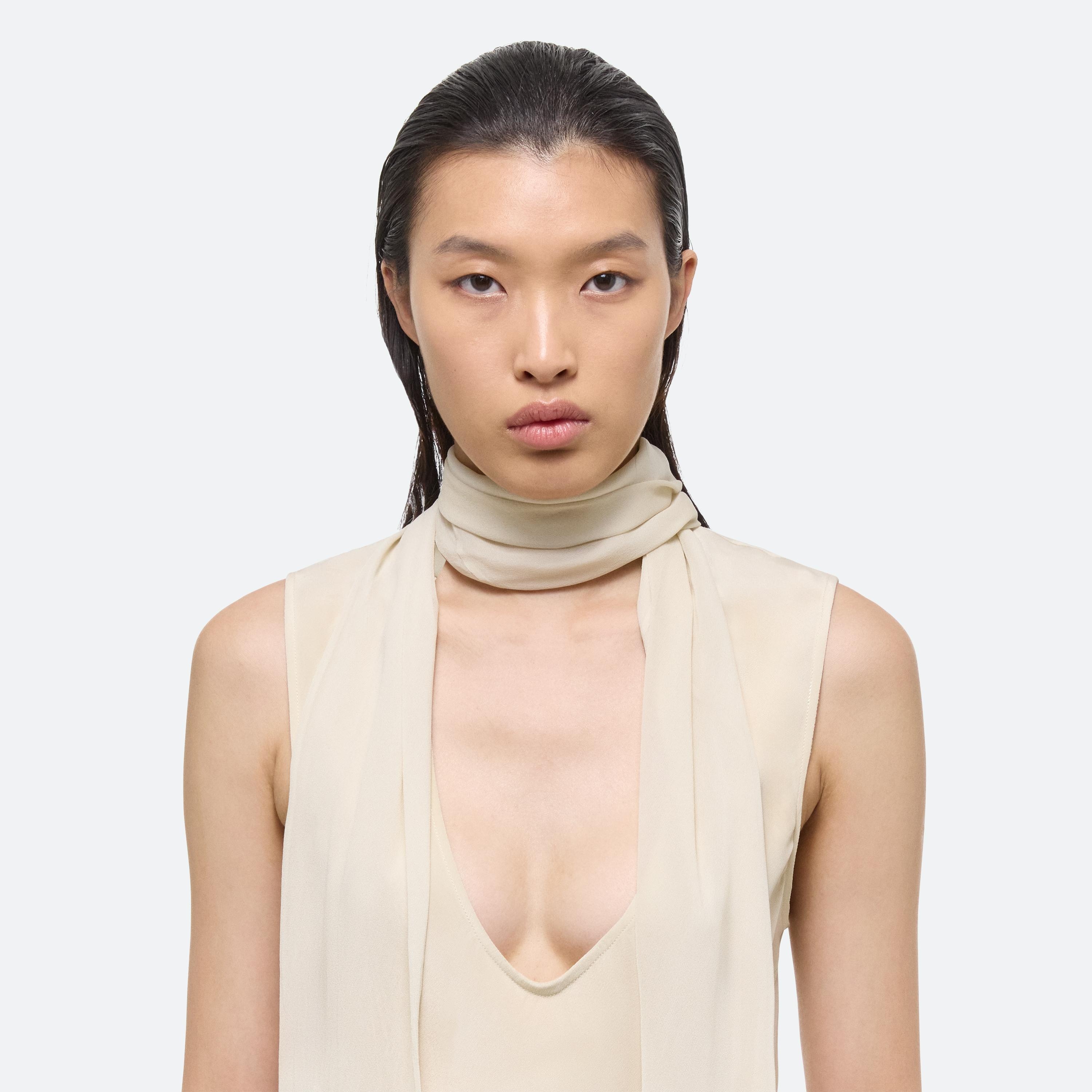 SLEEVELESS SCARF TOP - 6