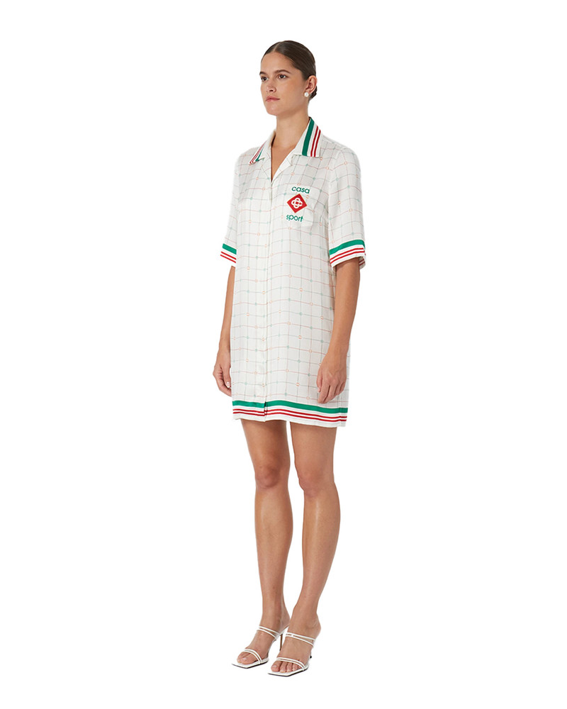 Tennis Club Check Shift Dress | Casablanca Paris 3