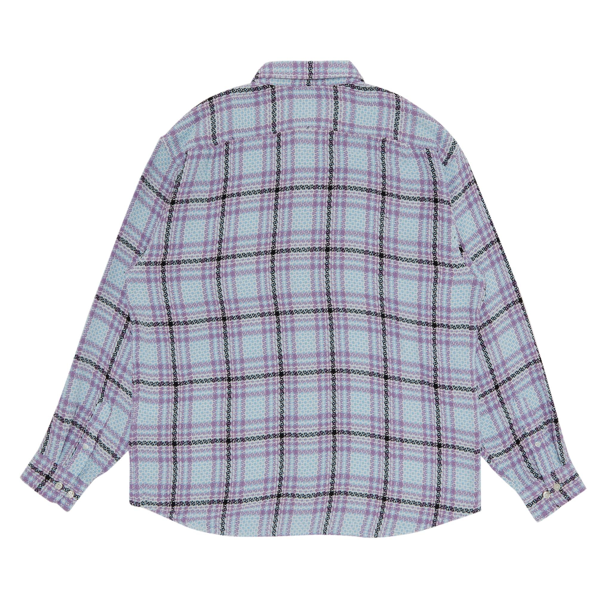 Supreme Basket Weave Plaid Shirt 'Light Blue' - 2