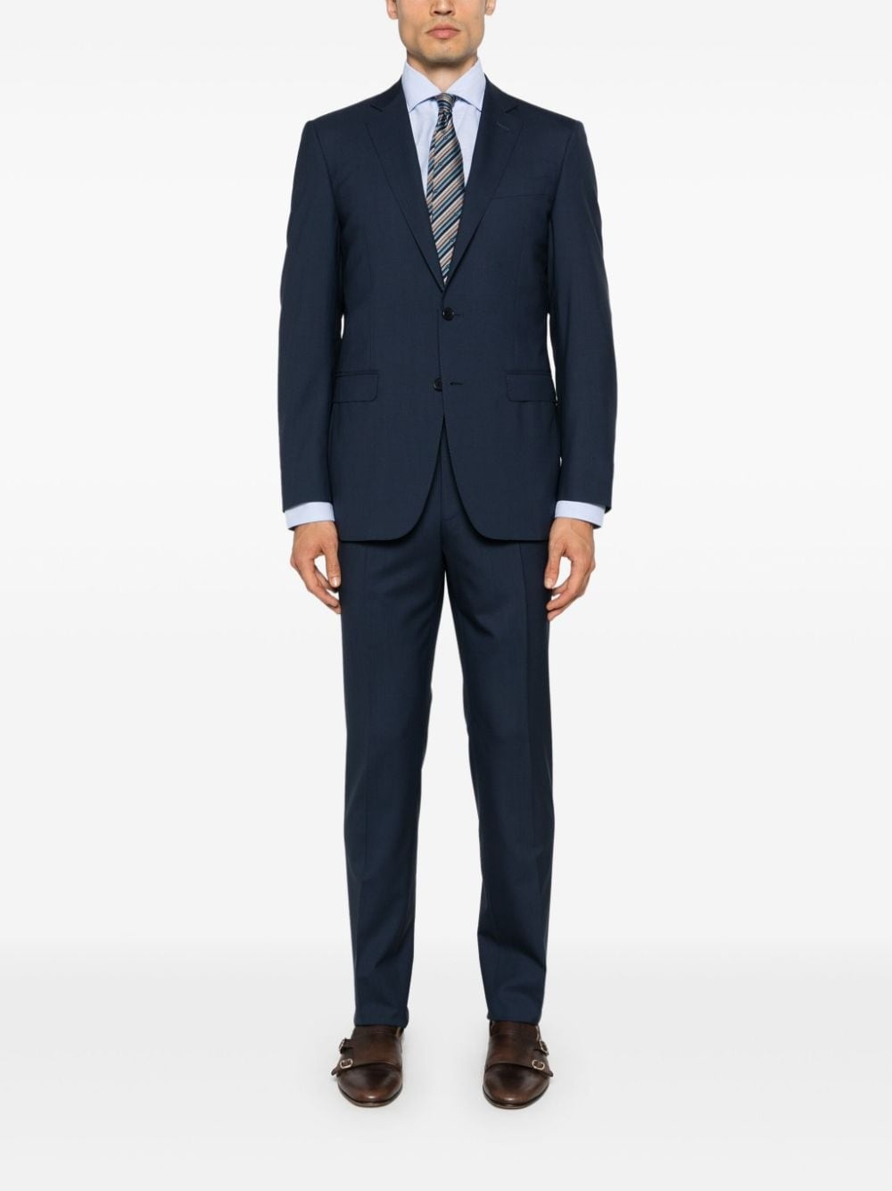 single-breasted wool suit - 2