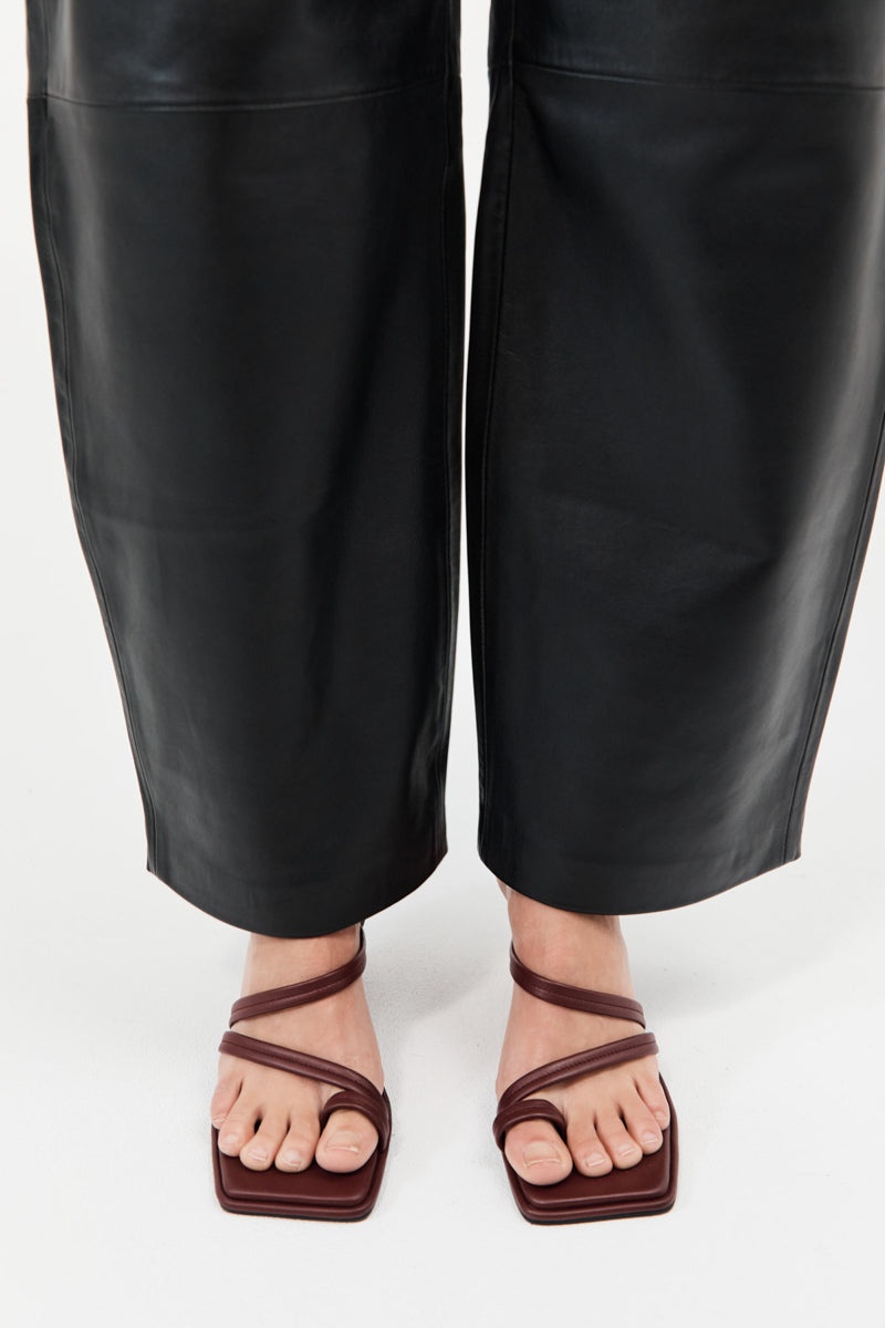 Soft Strap Contour Wedge - Plum - 5