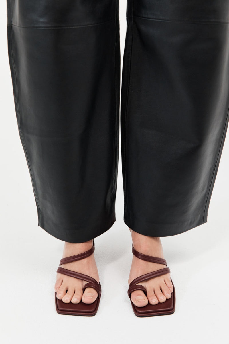 Soft Strap Contour Wedge - Plum 5