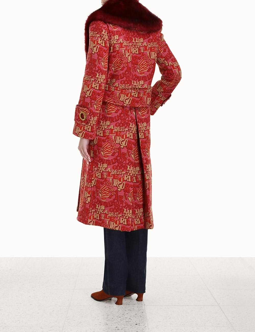 KALEIDOSCOPE FAUX FUR COAT - 4