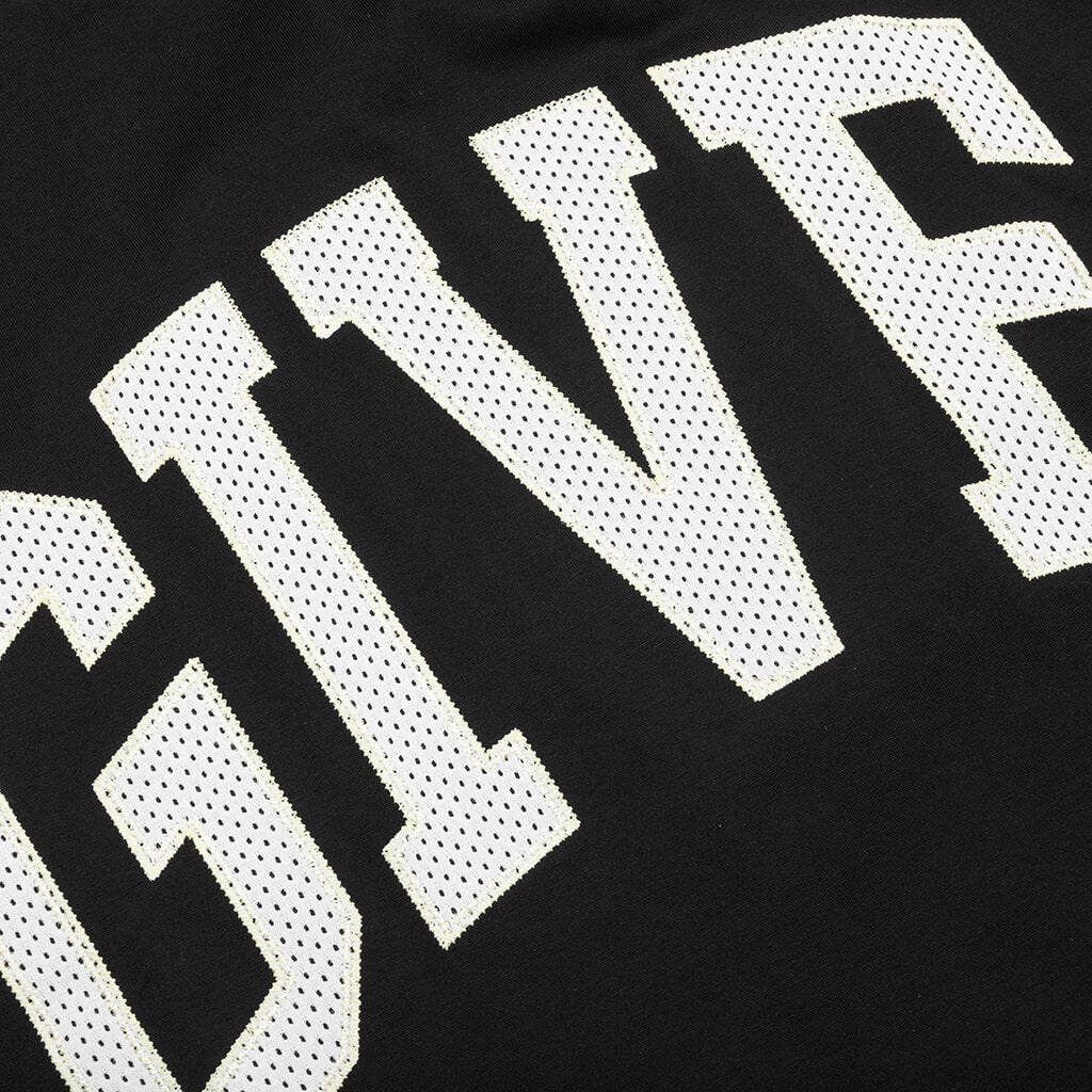 COLLEGE BOXY FIT T-SHIRT - BLACK - 3
