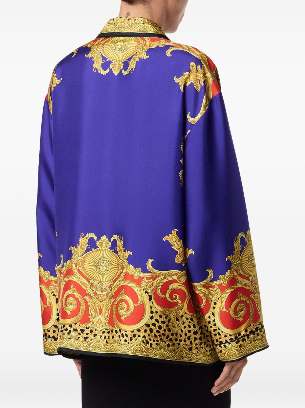 baroque-print shirt - 4