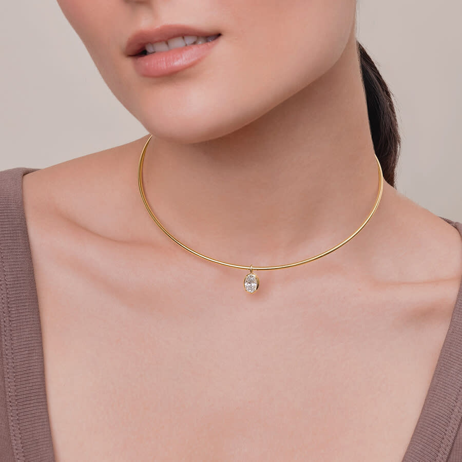 Diamond2Deal - Diamond2Deal 18k Vermeil Plated Silver1.30 Ct Pear Cut Lab Grown Diamond Pendant Necklace 18" VVS-VS - 3