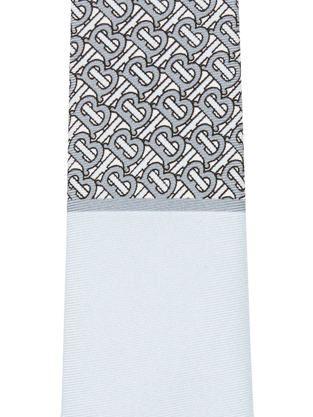 monogram-panel tie - 2