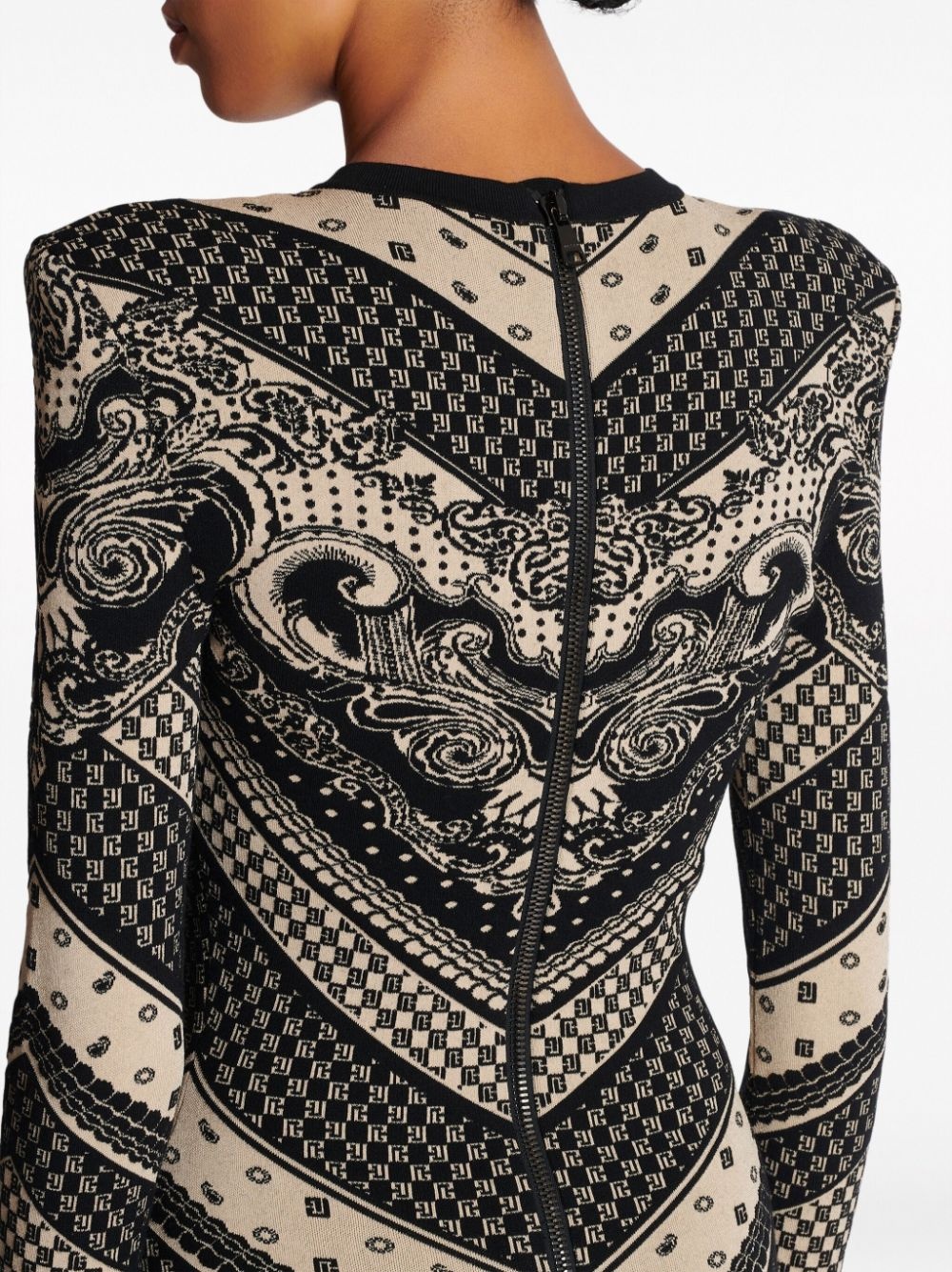 monogram fine-knit minidress - 6
