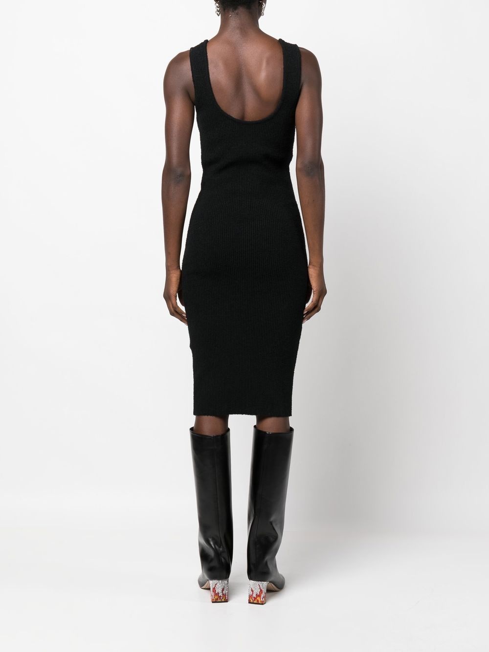 sleeveless midi dress - 4
