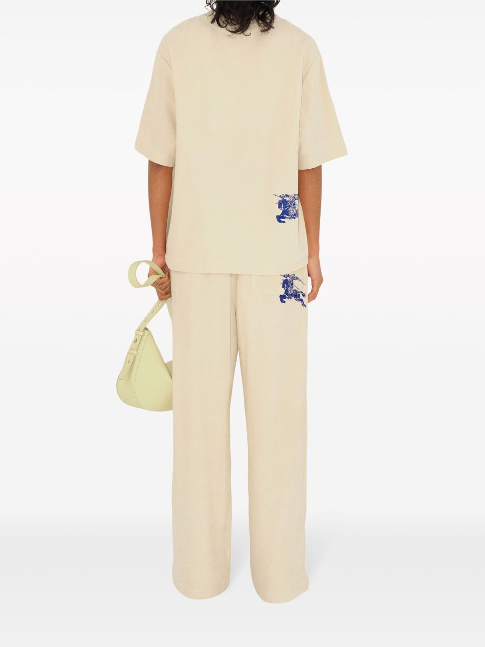 straight-leg cotton trousers - 4
