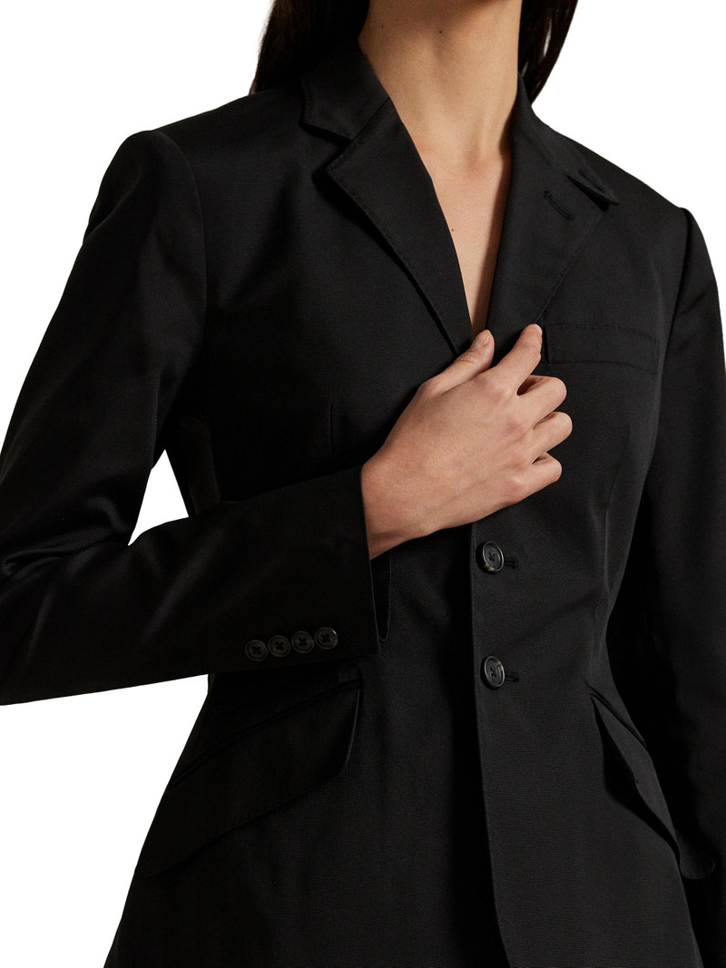 Women's Slim-Fit Single-Breasted Woven Blazer - Polo Black 7