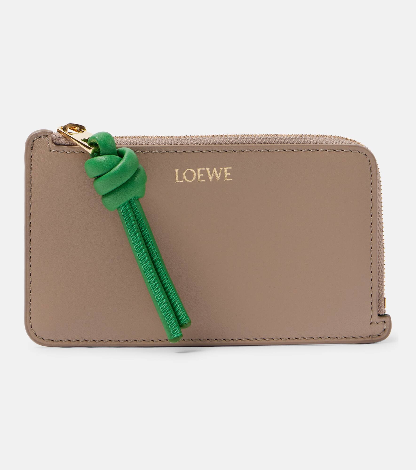 Knot leather card case - 1