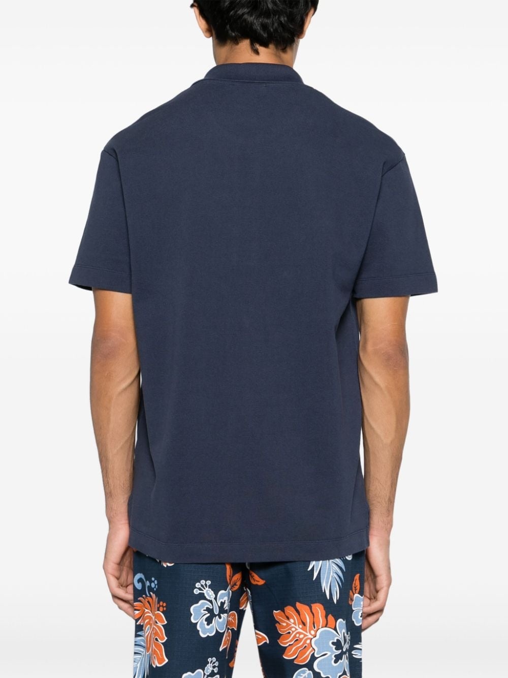 fox head-patch piqué polo shirt - 4