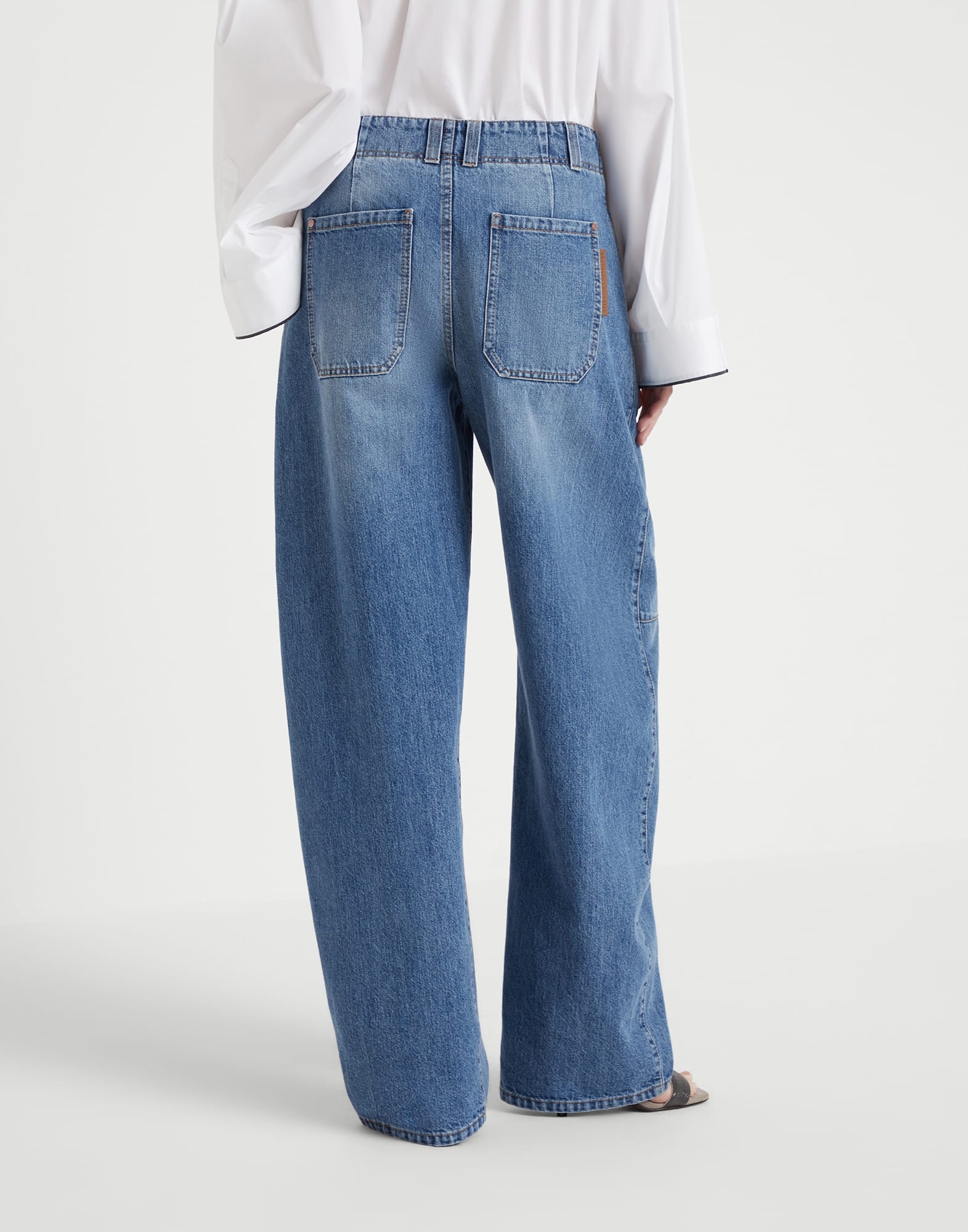 Authentic denim curved trousers - 2