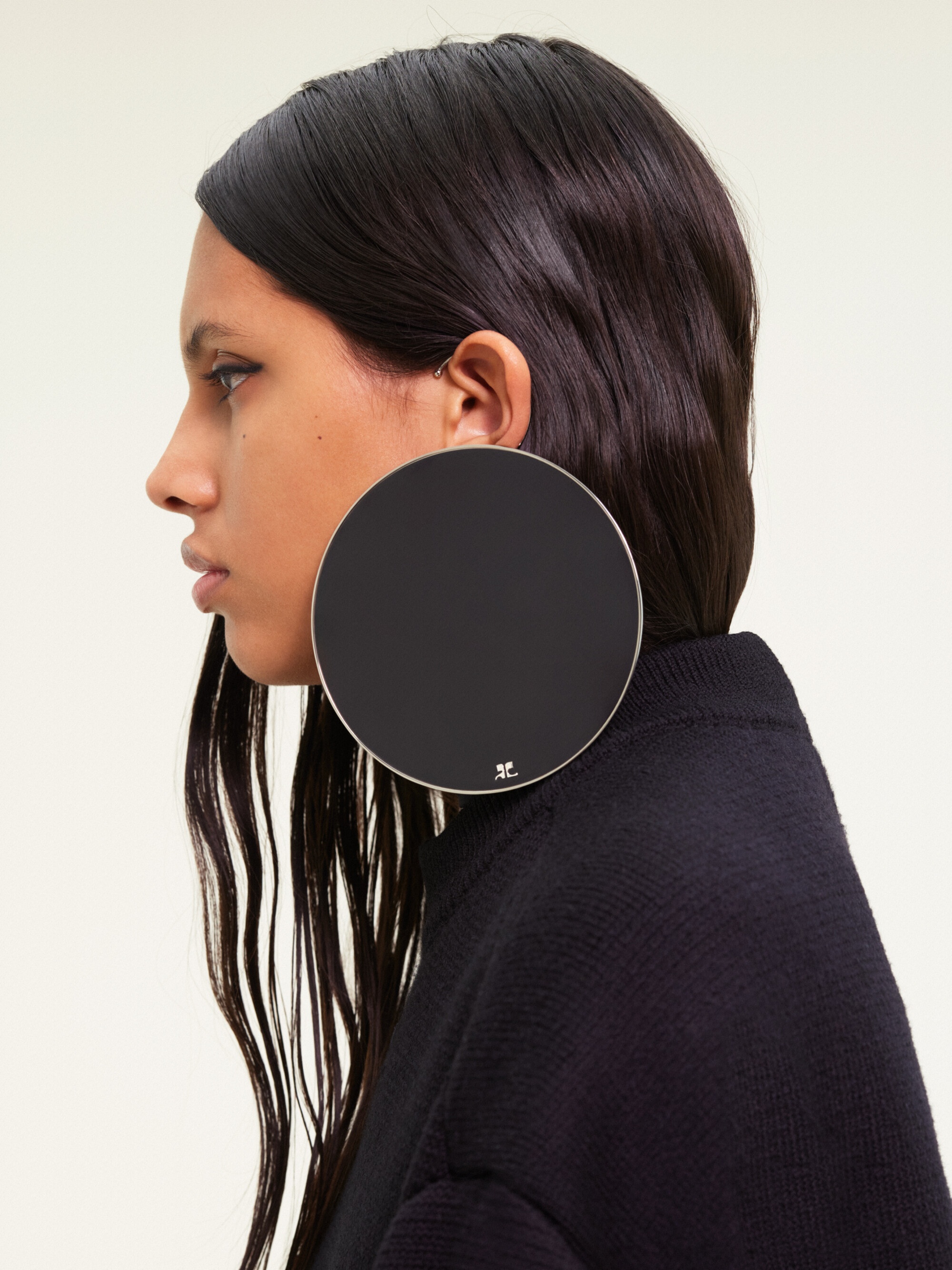 EARRING HOLISTIC CIRCLE LACQUERED - 3