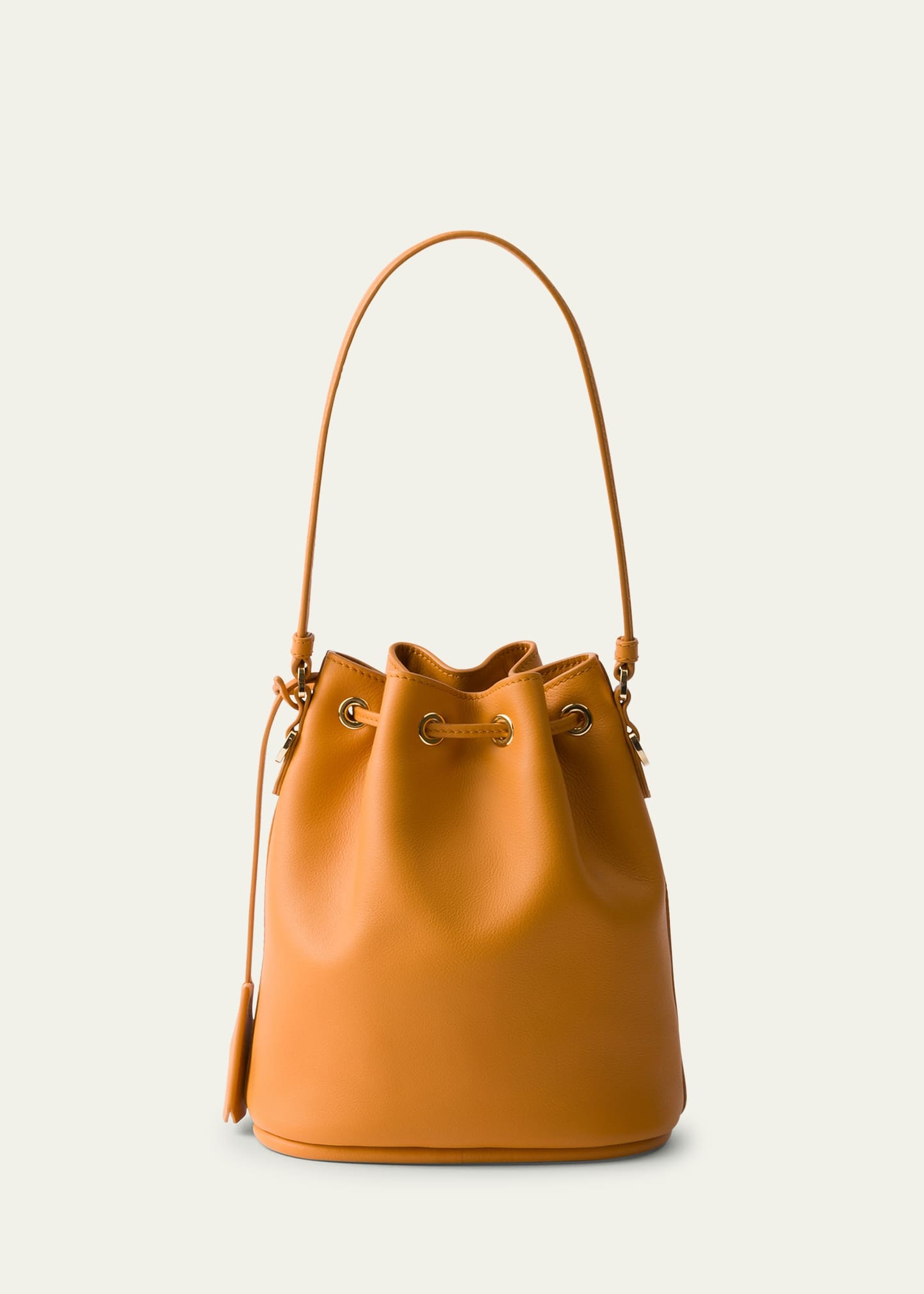 Flou Drawstring Leather Bucket Bag - 2