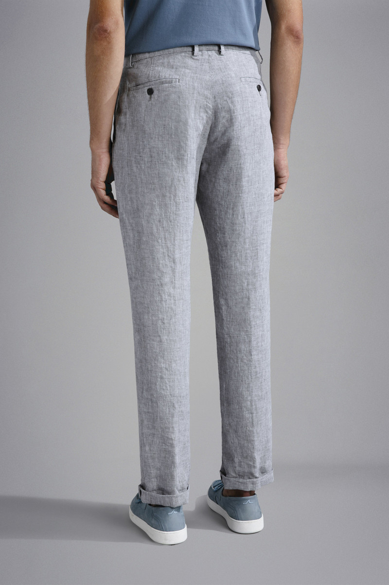LINEN CHINO TROUSERS 3