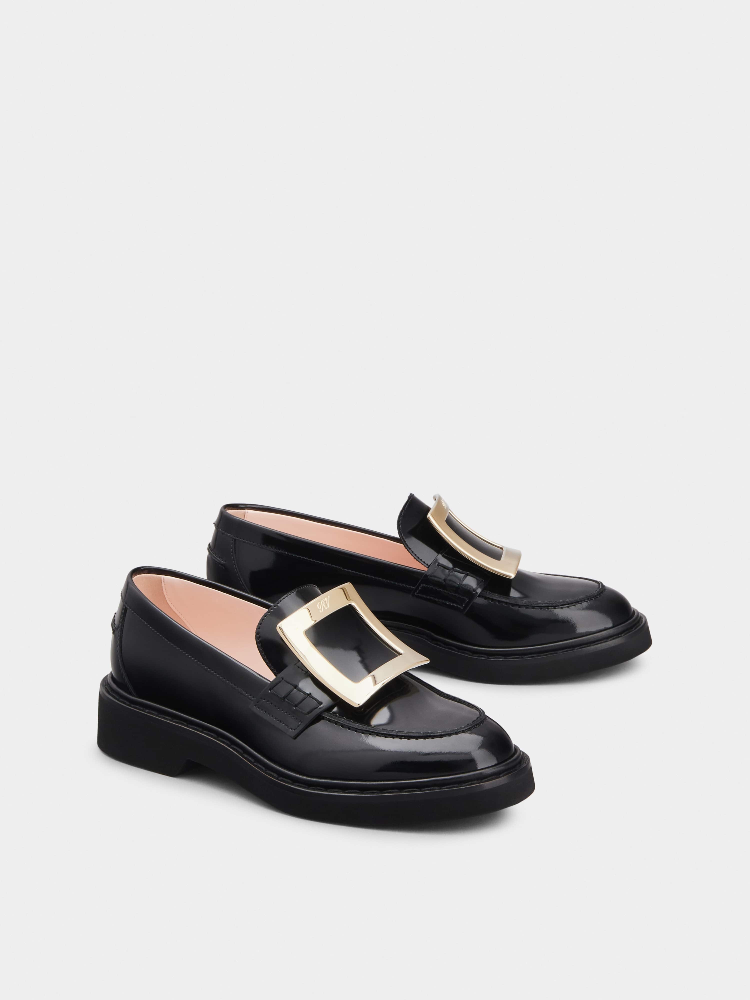 Viv' Rangers Metal Buckle Loafers in Leather - 2