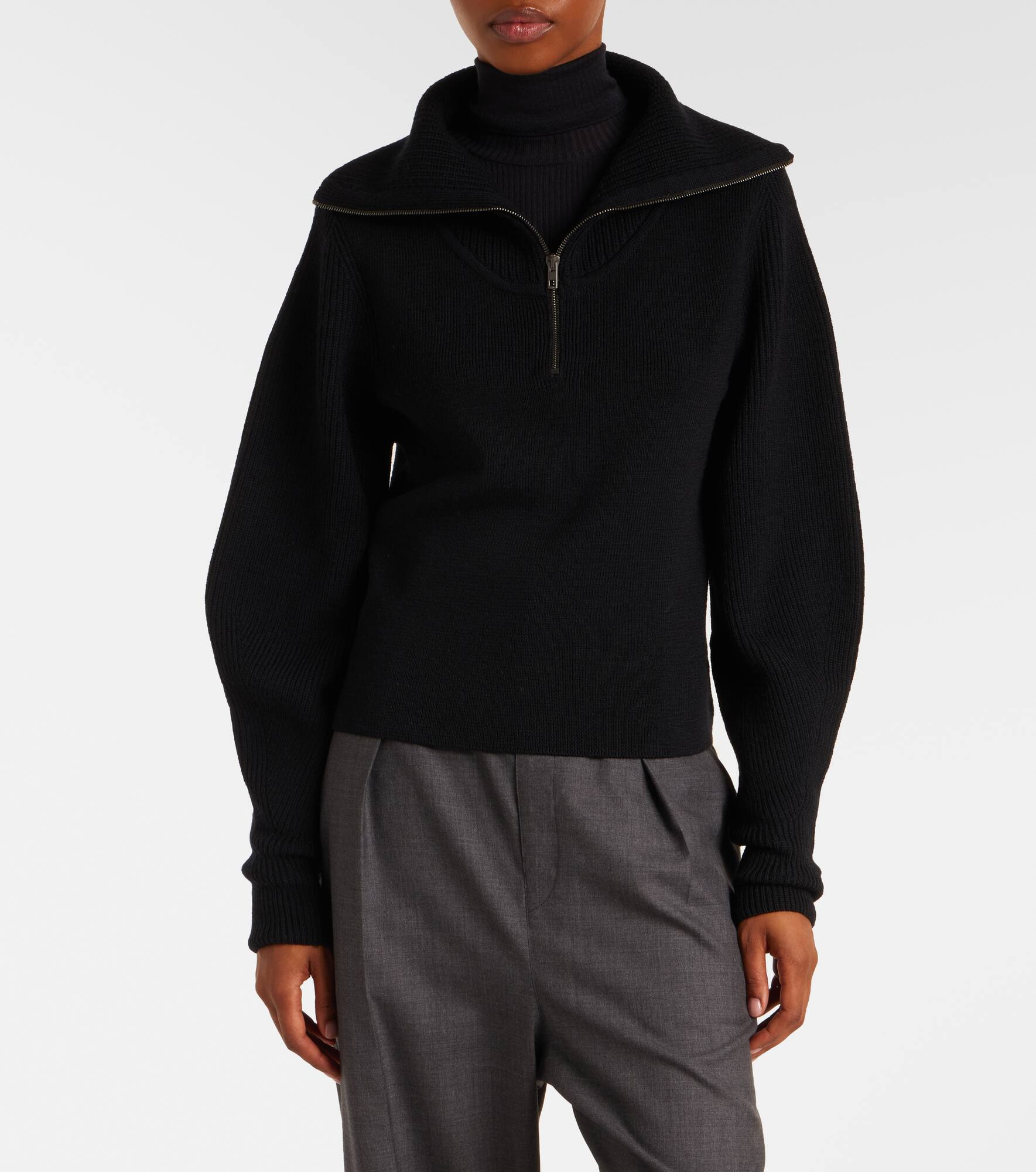 Wool turtleneck sweater - 6