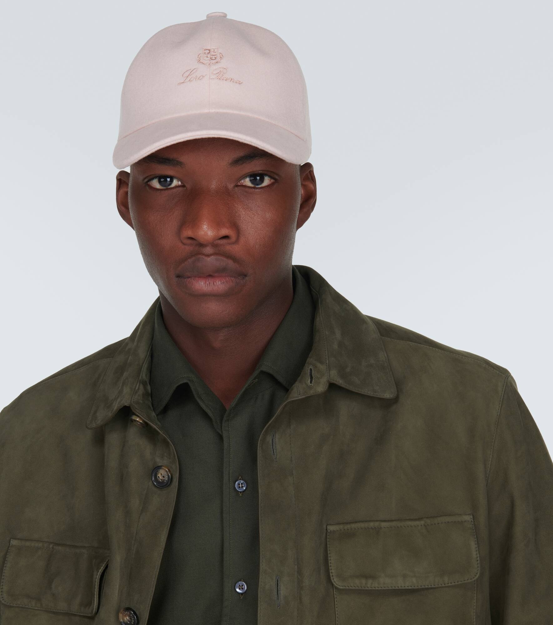 Logo cashmere velvet baseball cap - 2