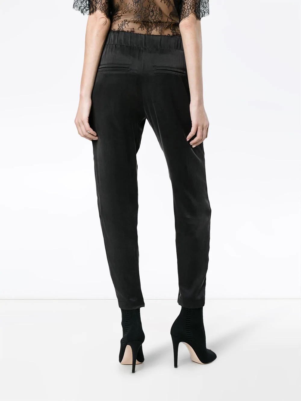 drawstring track pants - 4