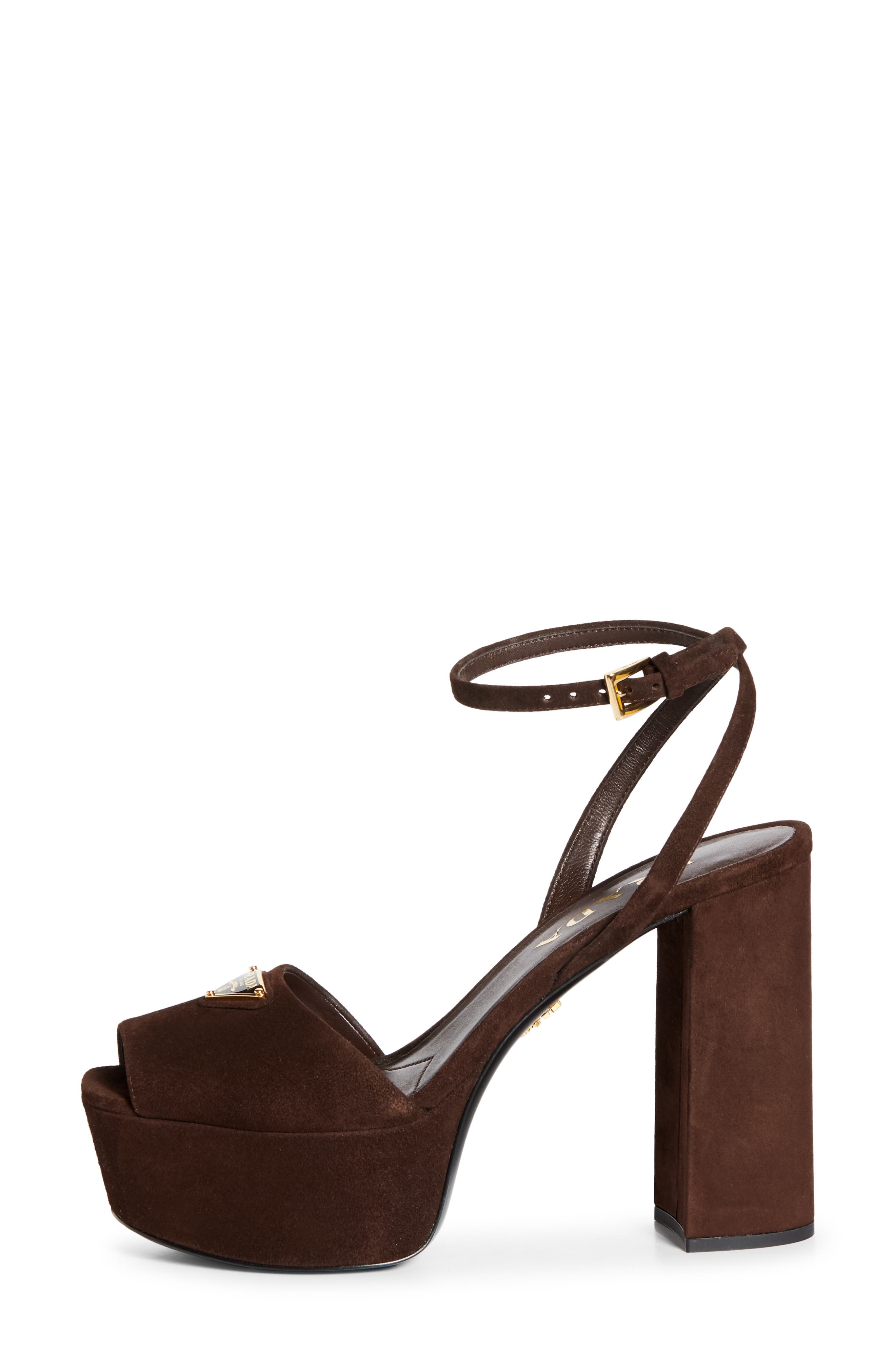 Prada Logo Platform Sandal in Moro at Nordstrom - 3
